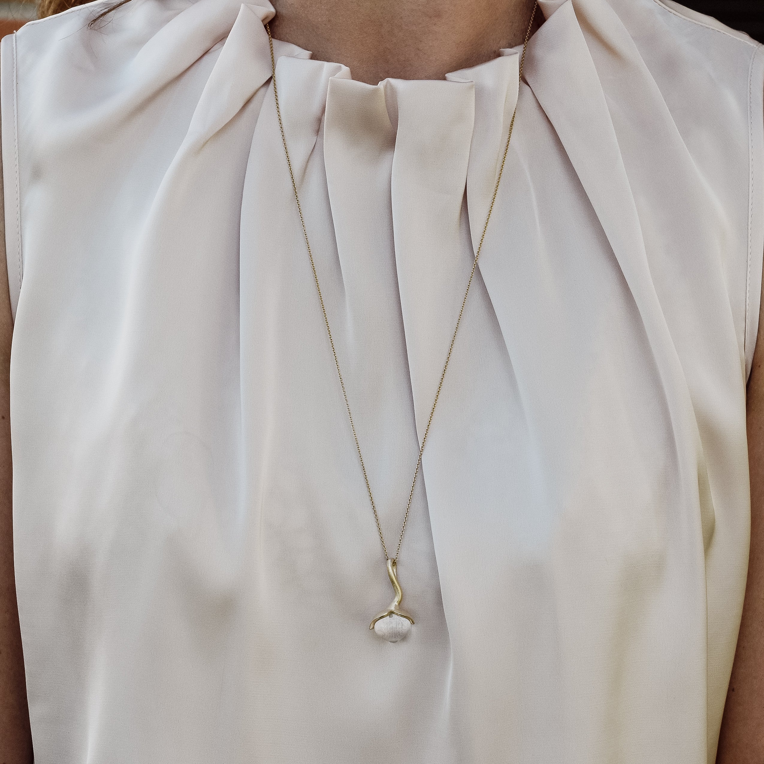 Dolce hängsmycke "big" med mjölkkvarts 925/-