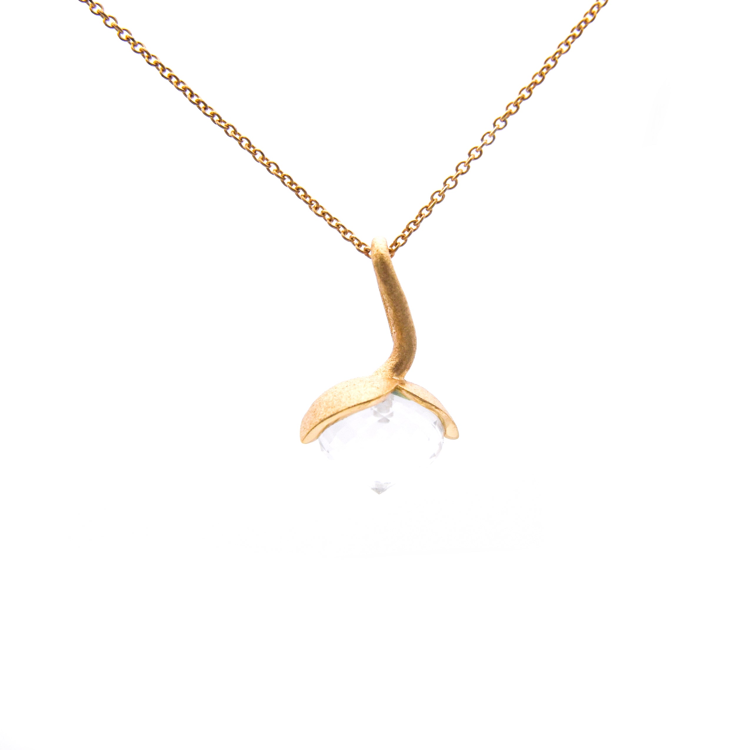 Dolce-vedhæng "medium" med bjergkrystal 925/-