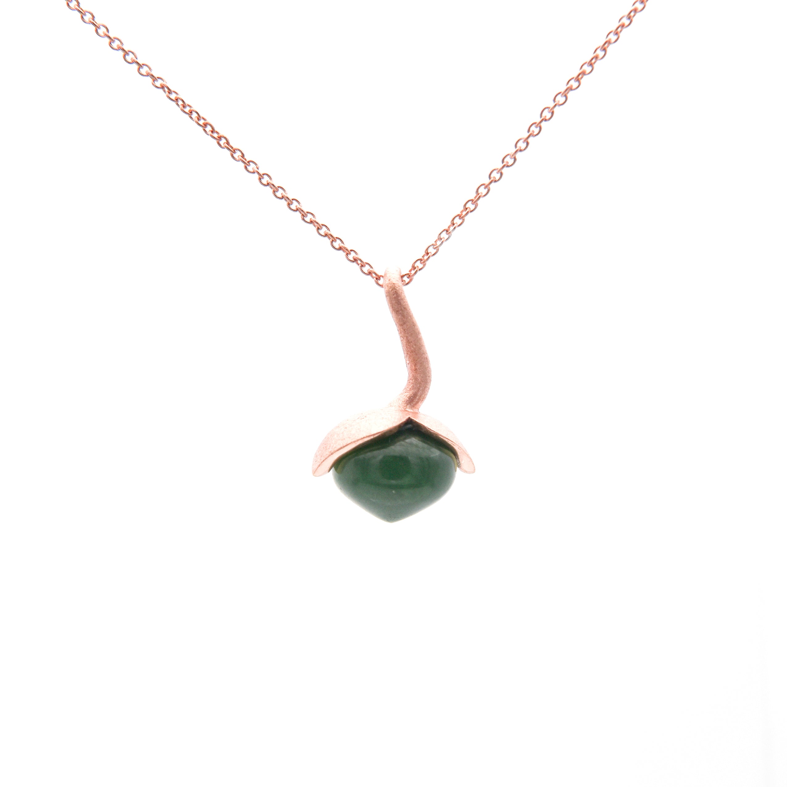 Dolce hängsmycke "medium" med jade 925/- kr