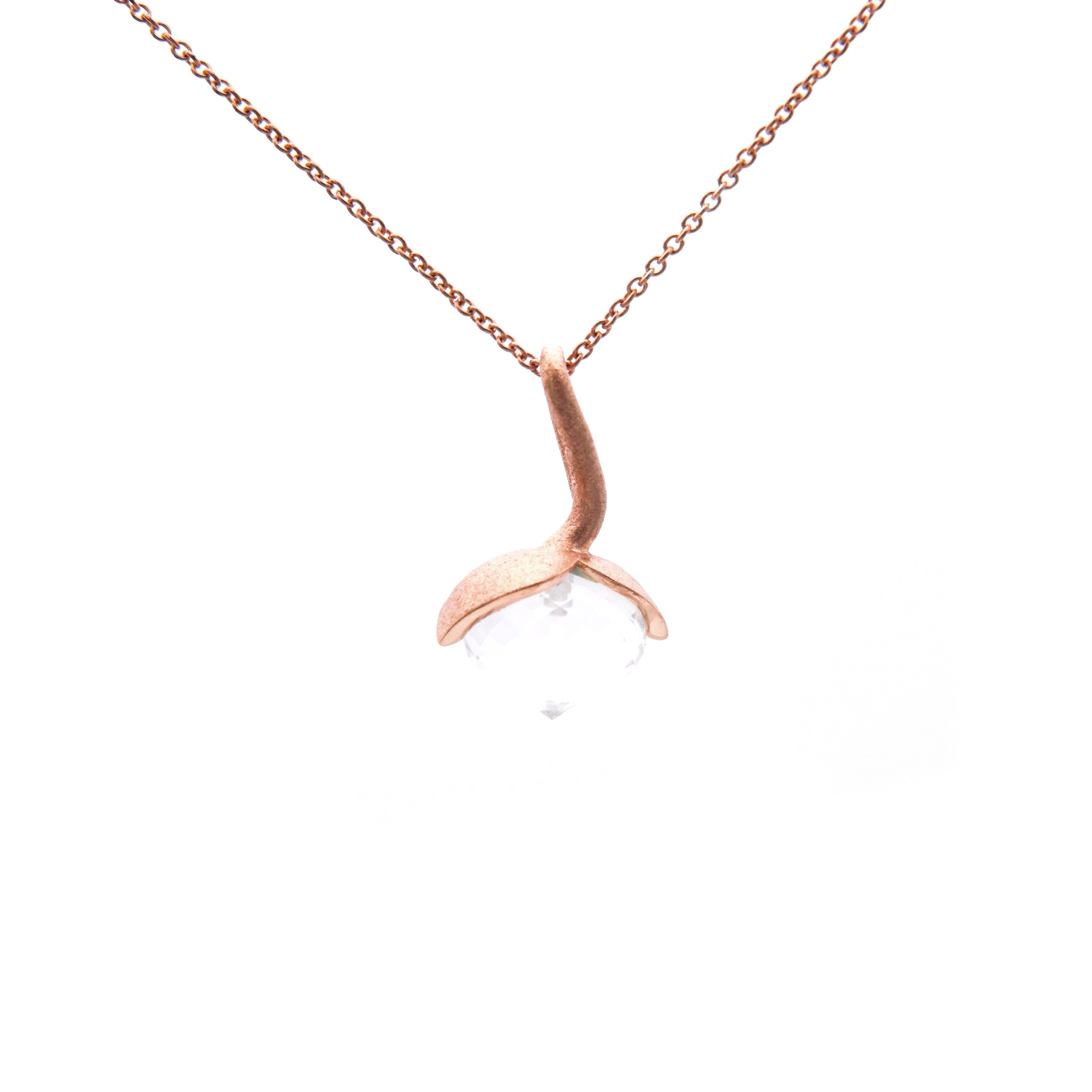 Dolce-vedhæng "medium" med bjergkrystal 925/-