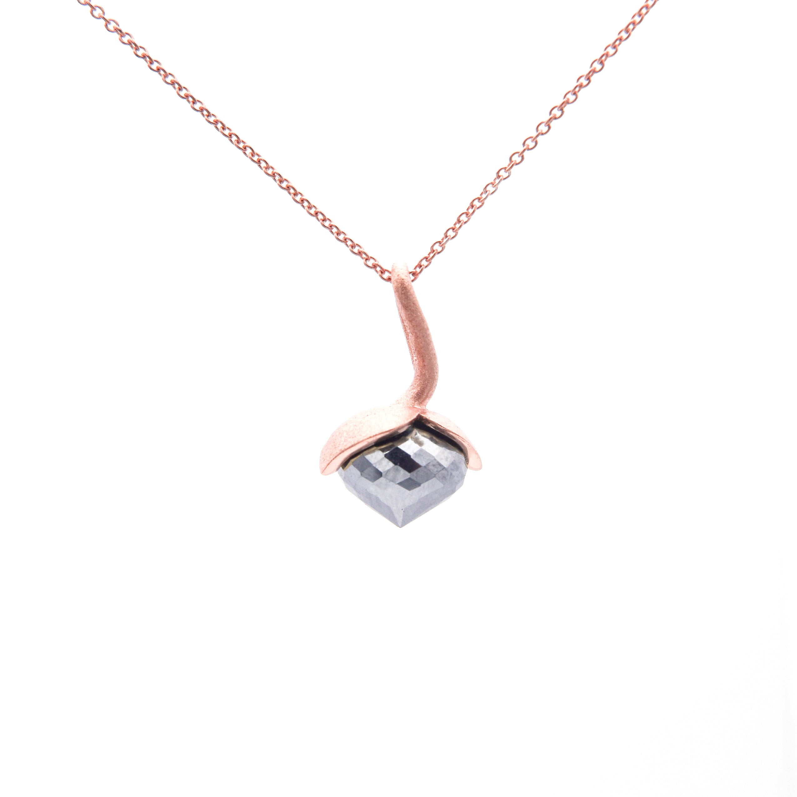 Dolce-vedhæng "medium" med hæmatit rec. 925/-