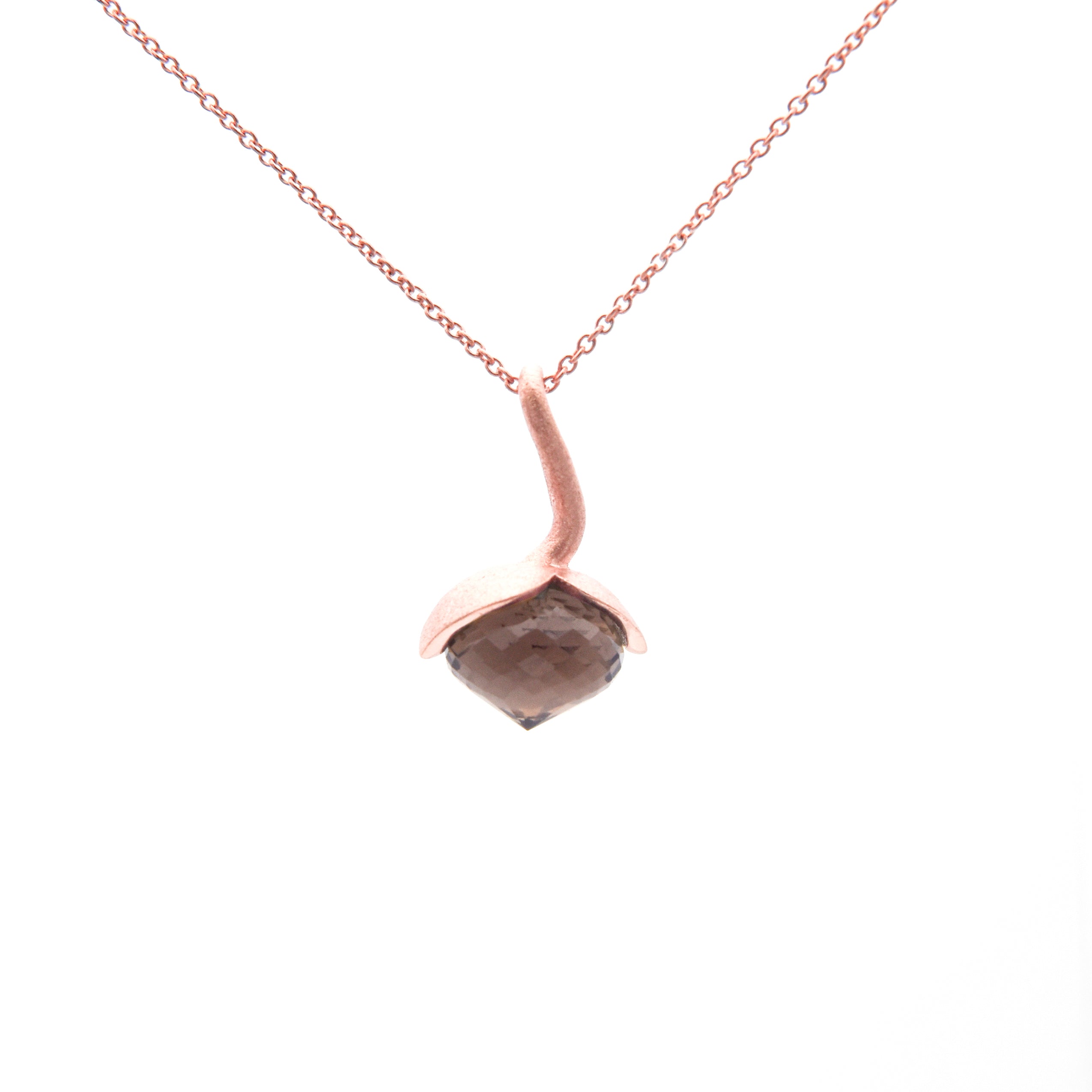 Dolce hanger "medium" met rookkwarts 925/-