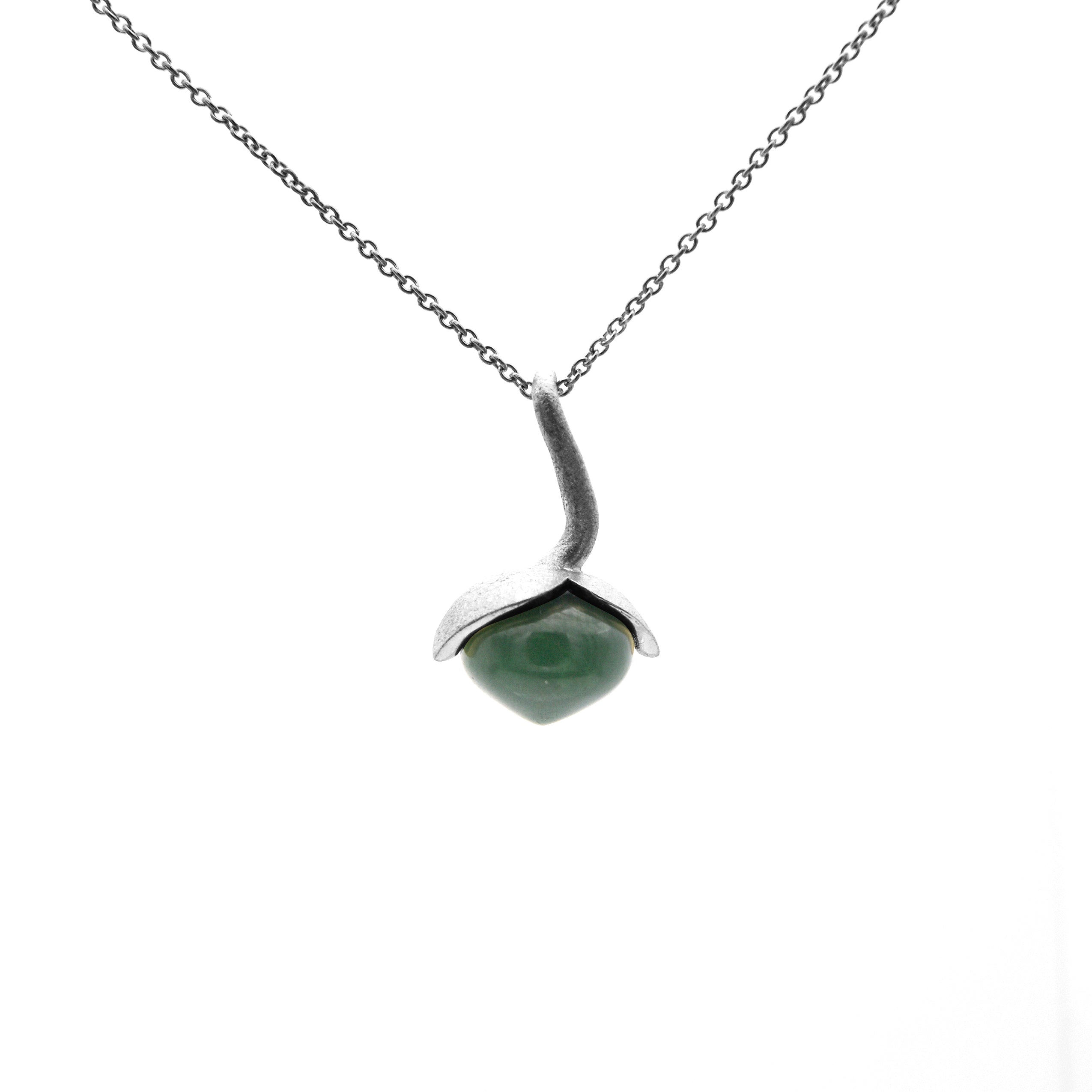 Dolce hängsmycke "medium" med jade 925/- kr