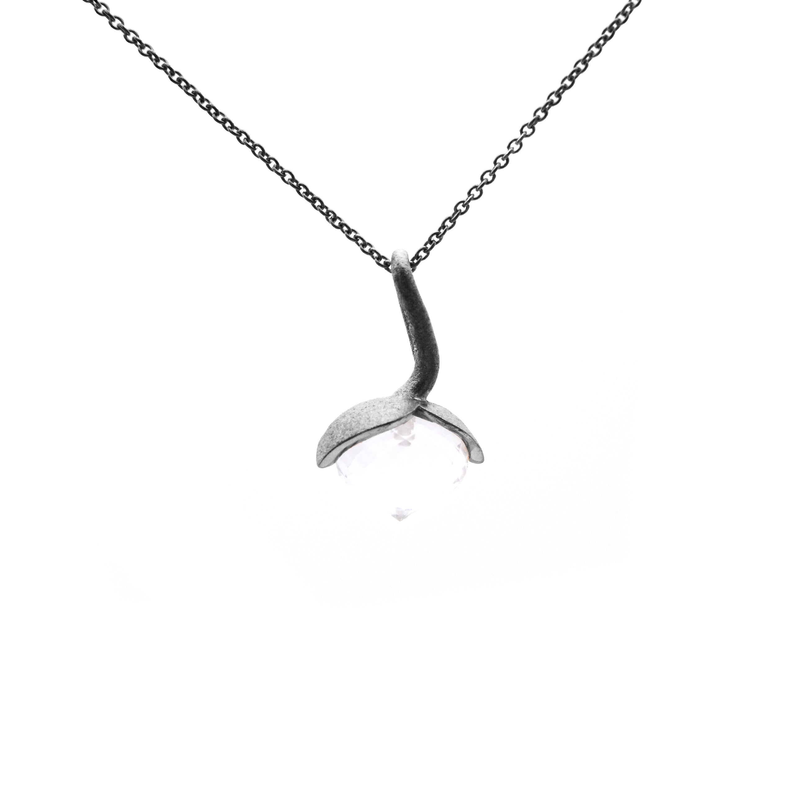 Dolce-vedhæng "medium" med bjergkrystal 925/-