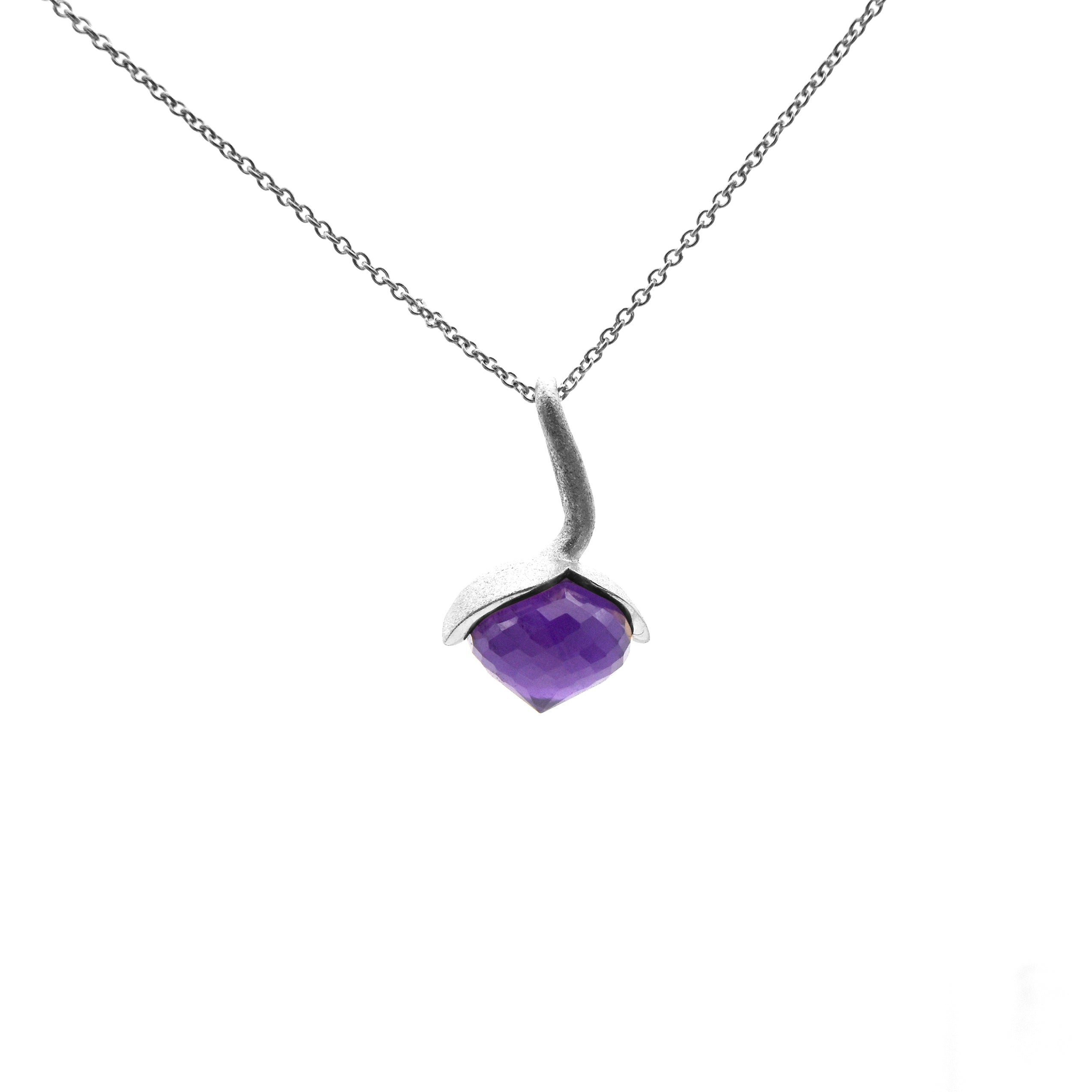 Dolce hängsmycke "medium" med ametist 925/-.