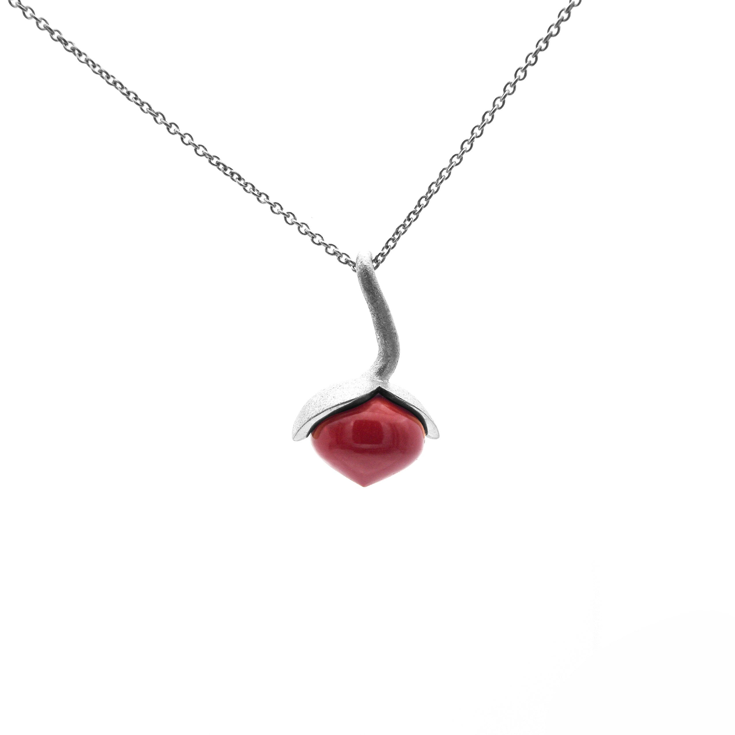 Dolce hanger "medium" met koraal rec. 925/-