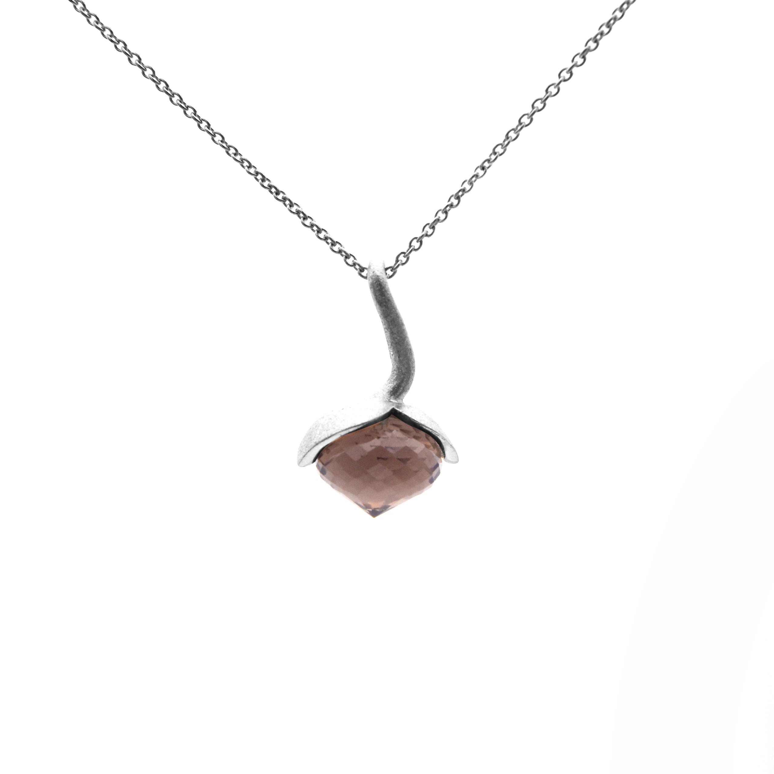 Dolce hanger "medium" met rookkwarts 925/-