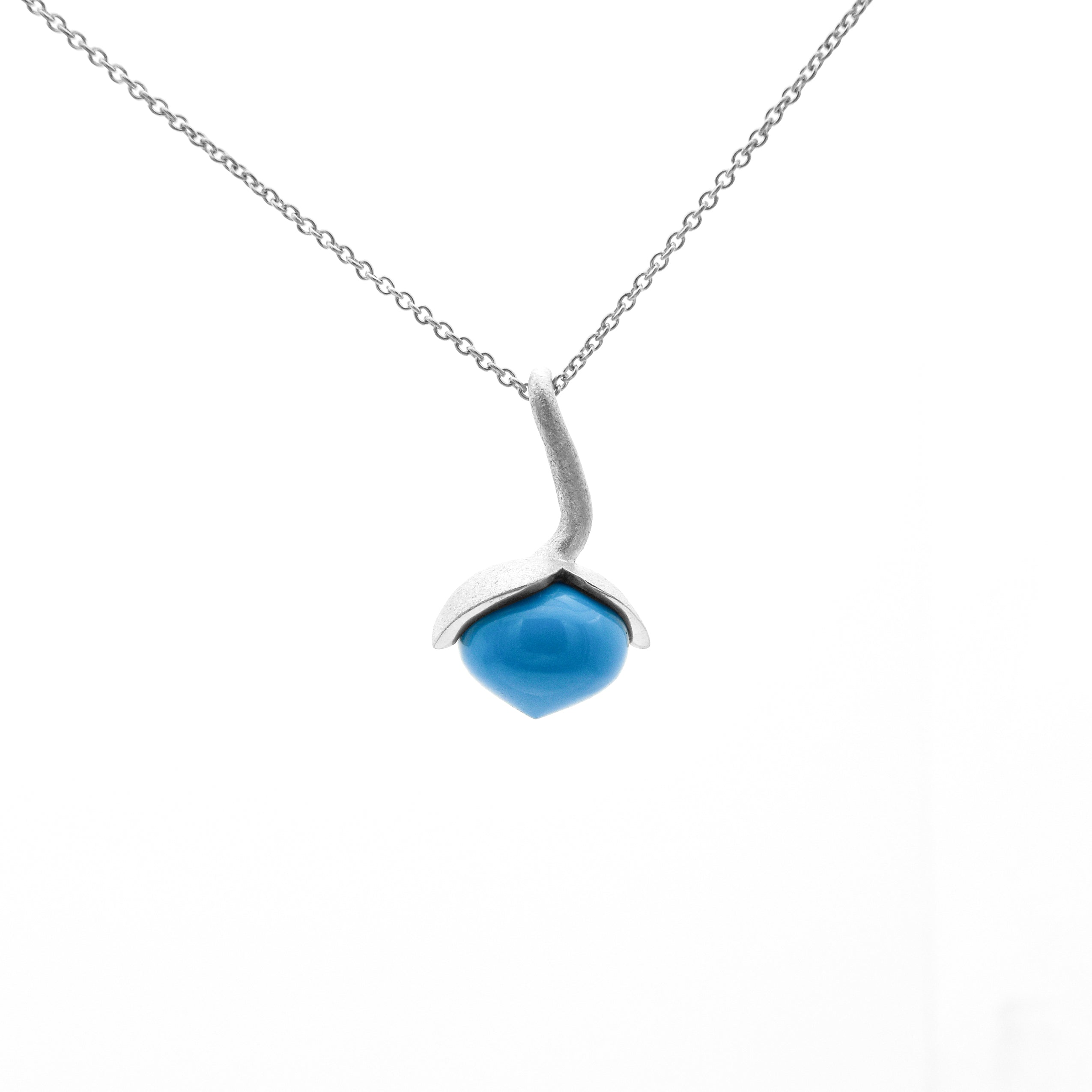 Dolce hängsmycke "medium" med turkos rec. 925/-.