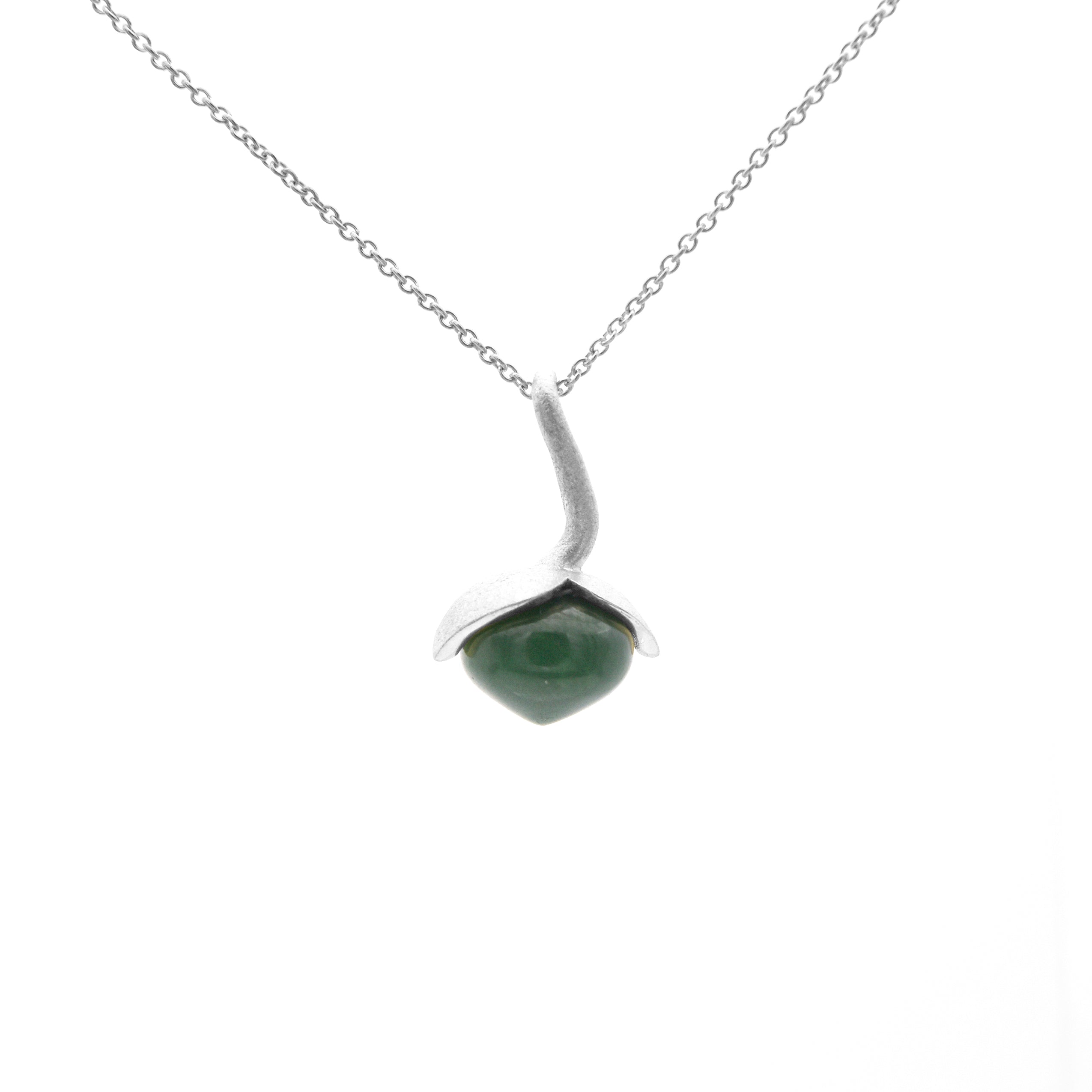 Dolce hängsmycke "medium" med jade 925/- kr