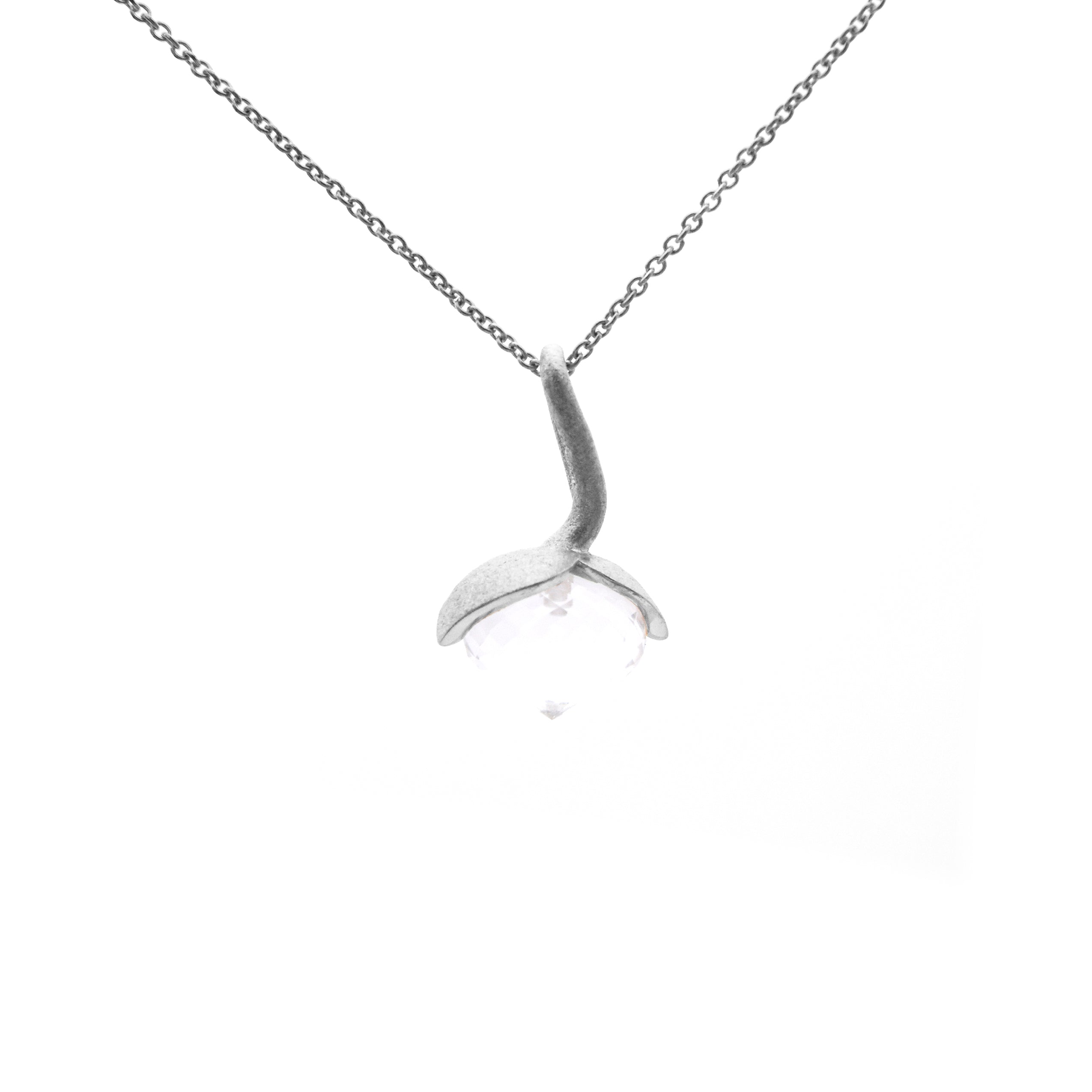 Dolce-vedhæng "medium" med bjergkrystal 925/-