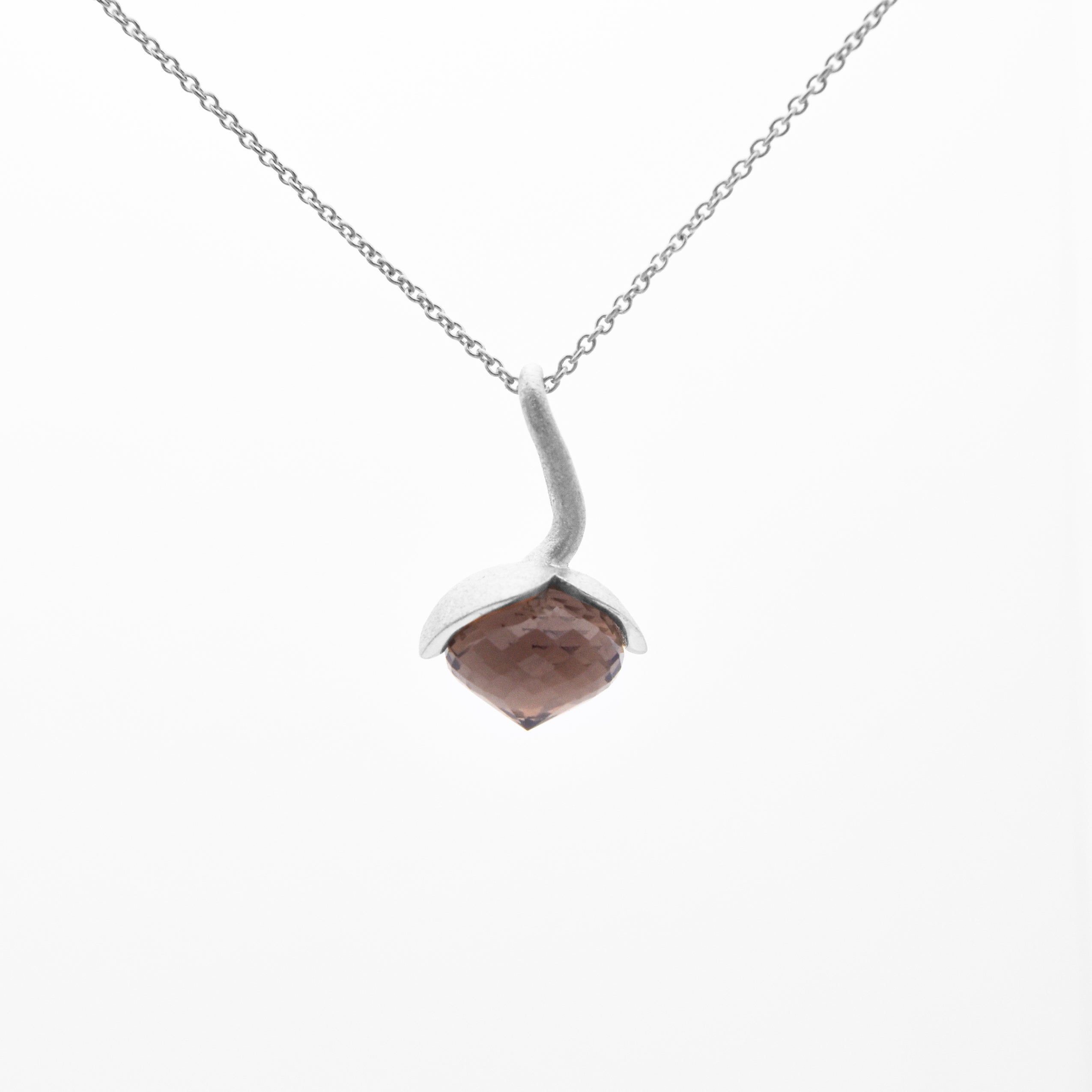 Dolce hanger "medium" met rookkwarts 925/-