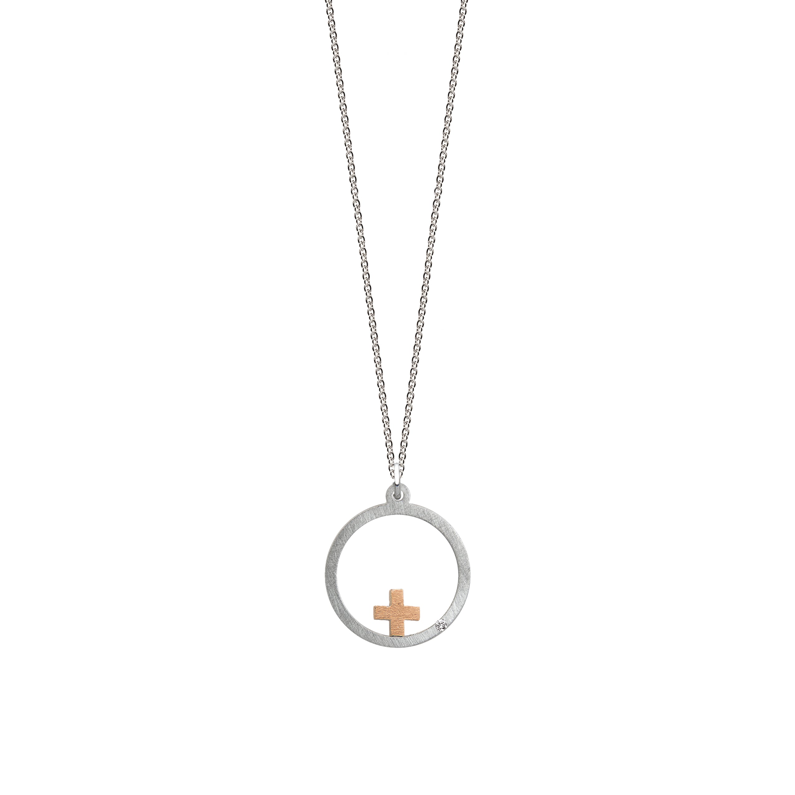 Intention pendentif "POWER" avec brillant 0.007ct TWVS