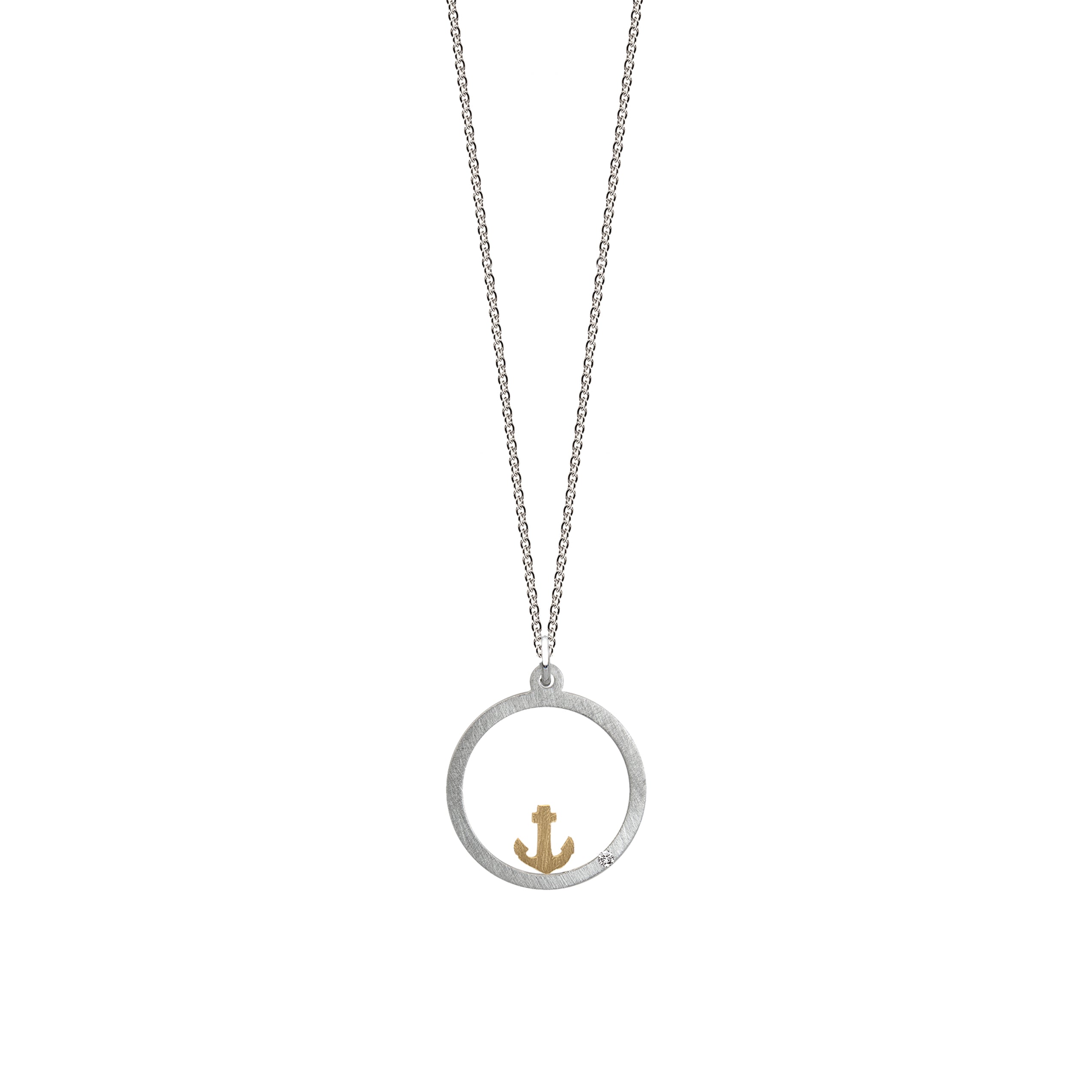 Pendente "HARBOR" con diamante taglio brillante 0,007ct TWVS