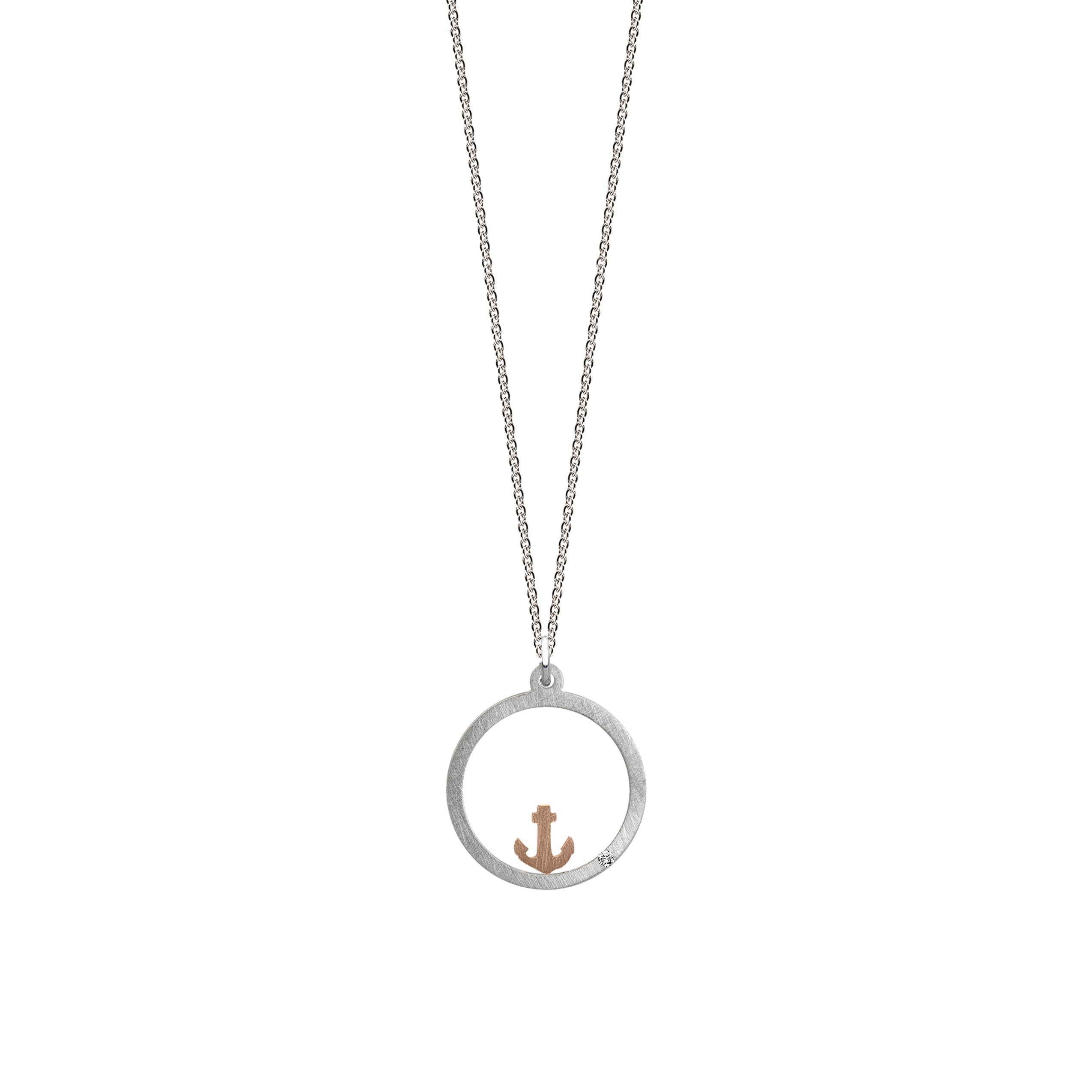 Pendente "HARBOR" con diamante taglio brillante 0,007ct TWVS