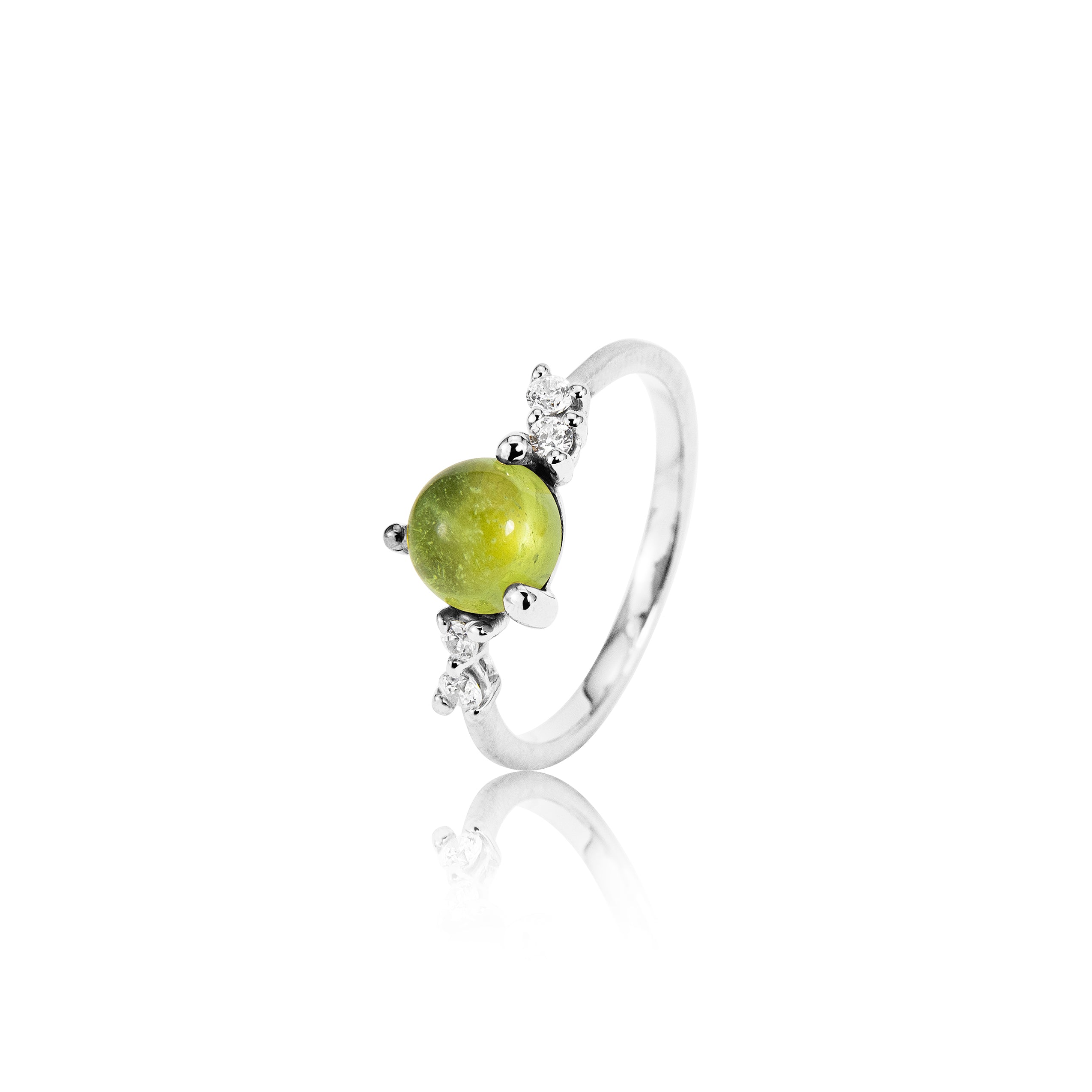 Stellini Ring "medium" in 585/- Gold mit Peridot