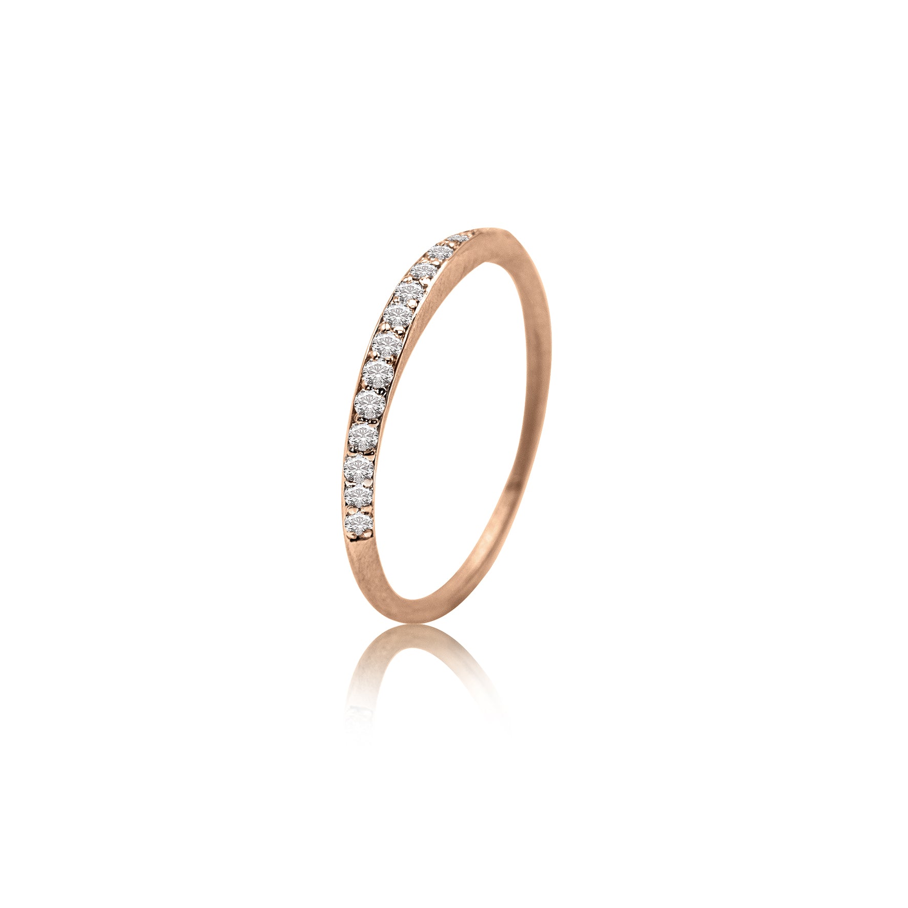 Sparkle Bague "big" en or 585/- avec 7 brillants