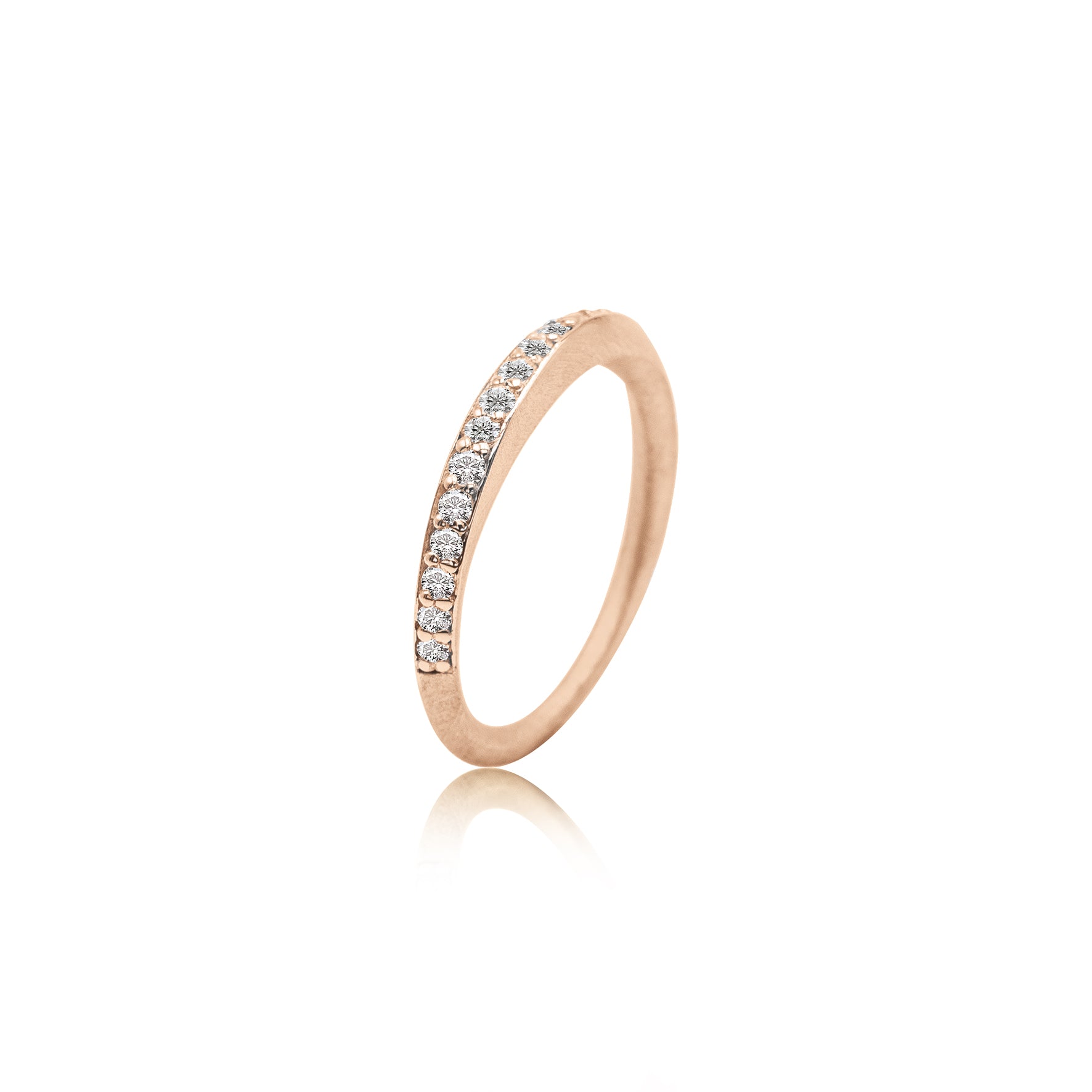 GOLDEN Ring "medium" in 585/- Gold mit Brillanten TWVS 0.33ct