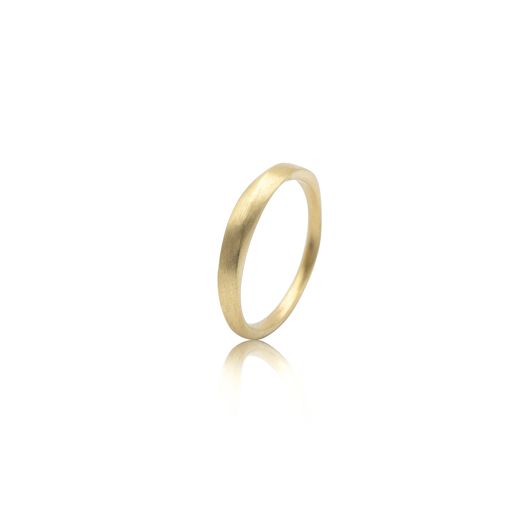 GOLDEN Ring "smal full" in 585/- Gold
