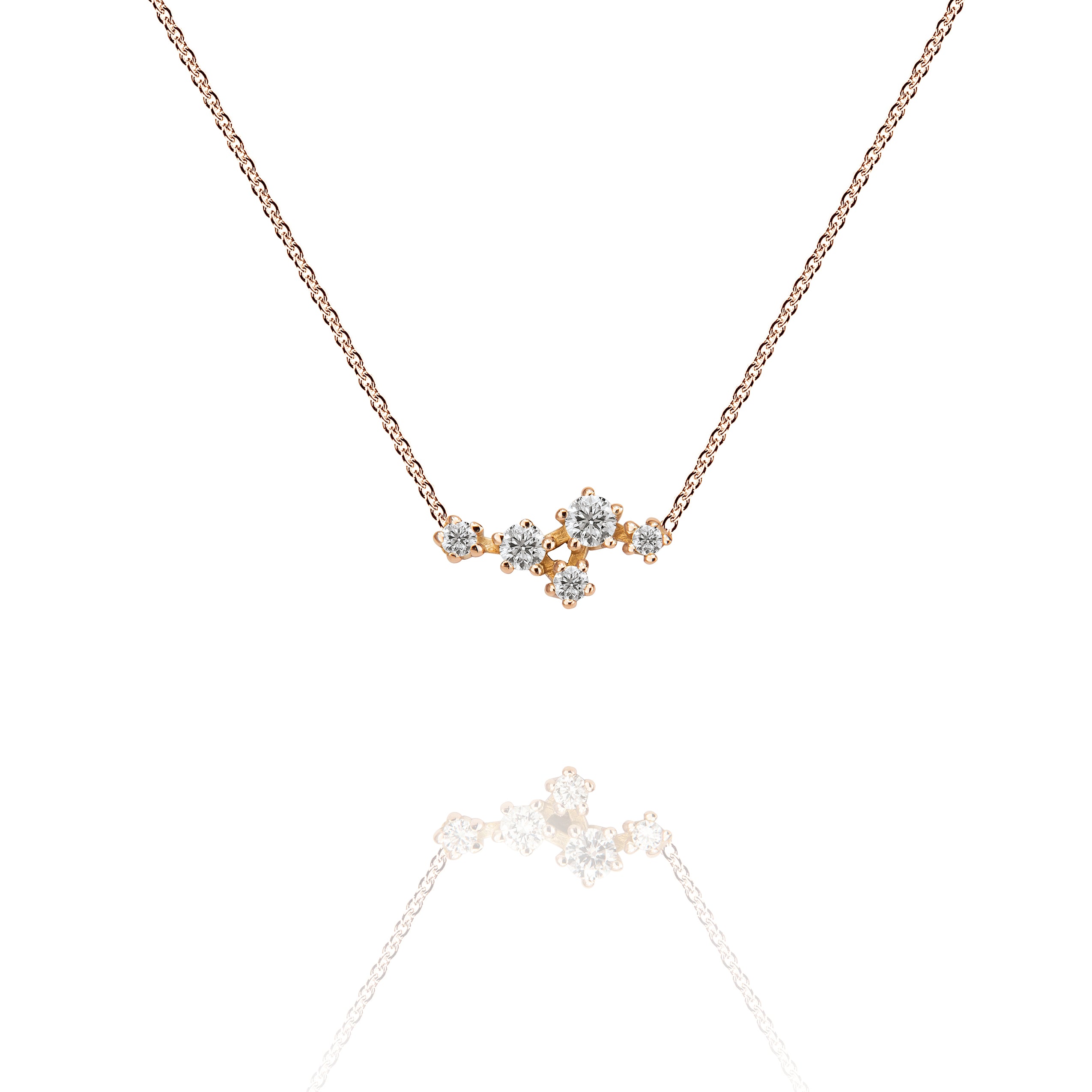 Sparkle vedhæng "medium" i 585/- guld med diamanter