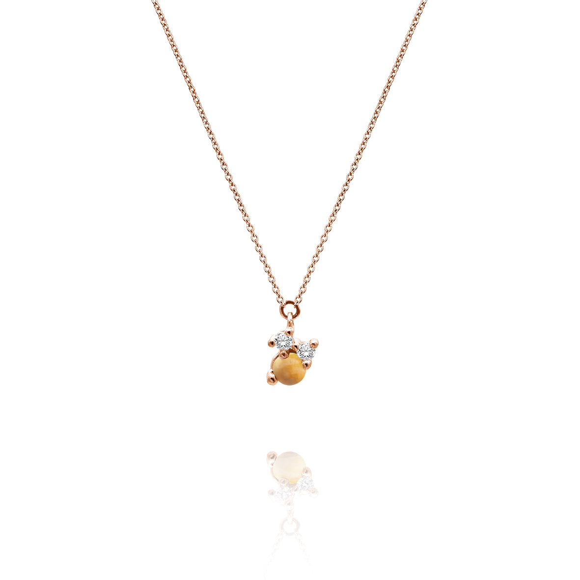 Stellini Anhänger "smal" in 585/- Gold mit Citrin