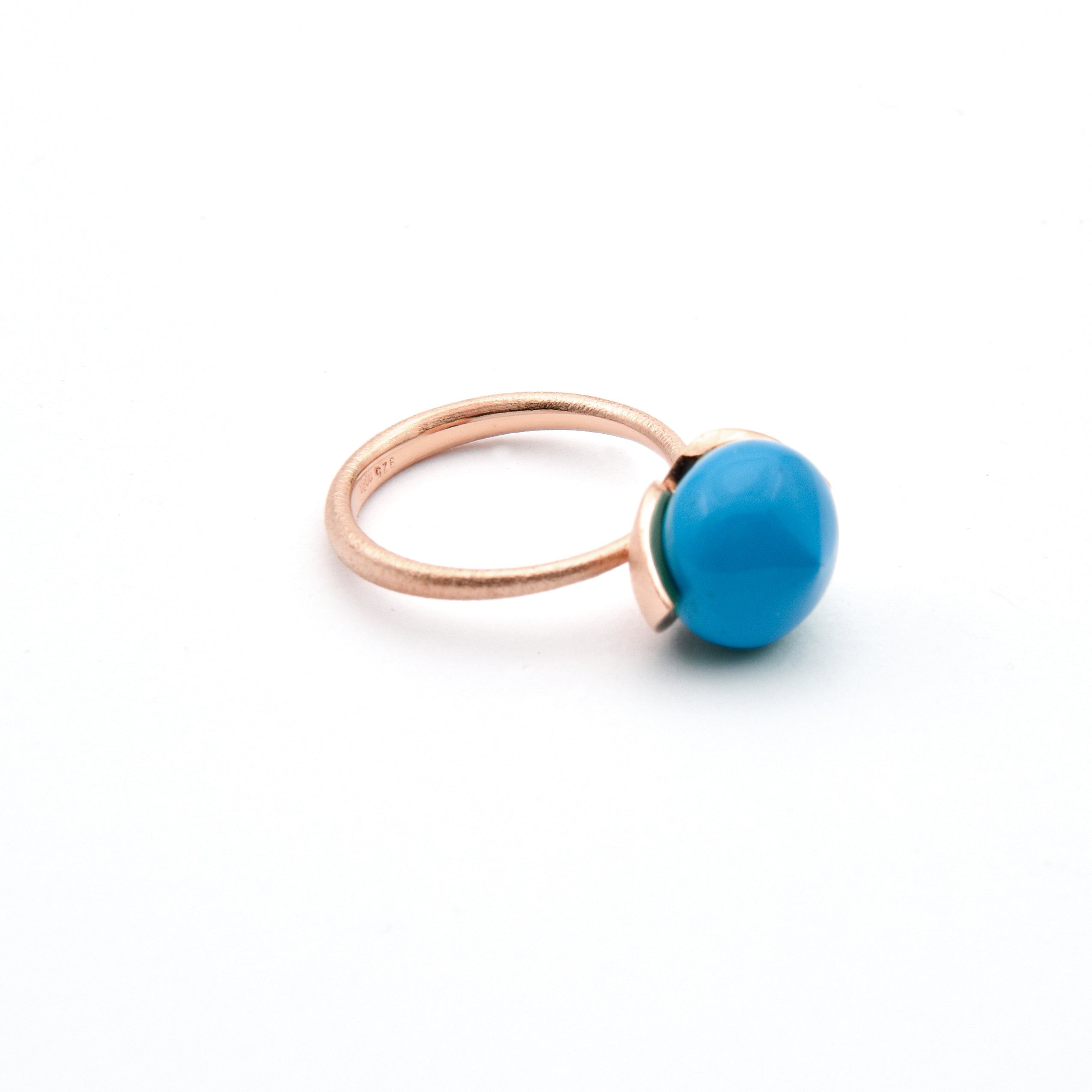 Dolce anneau "moyen" avec turquoise rec. 925/-