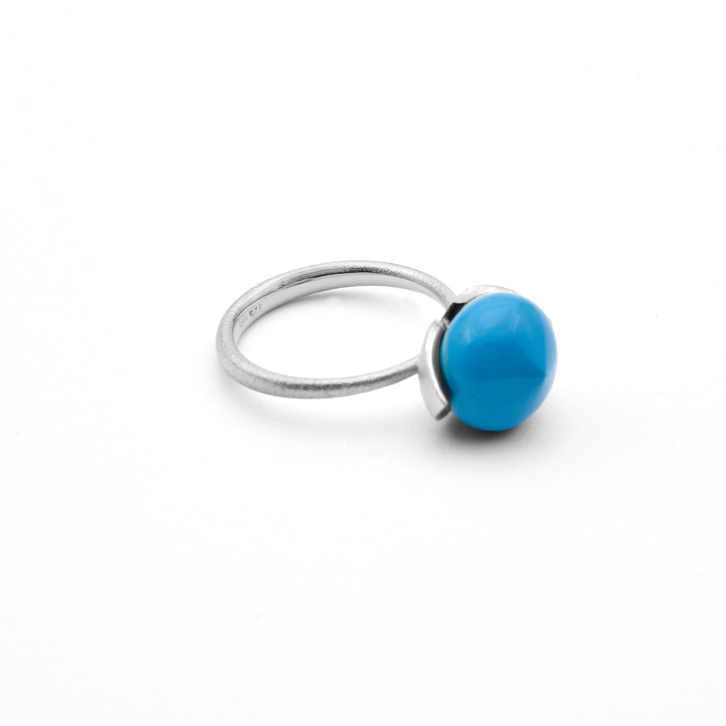 Dolce anneau "moyen" avec turquoise rec. 925/-