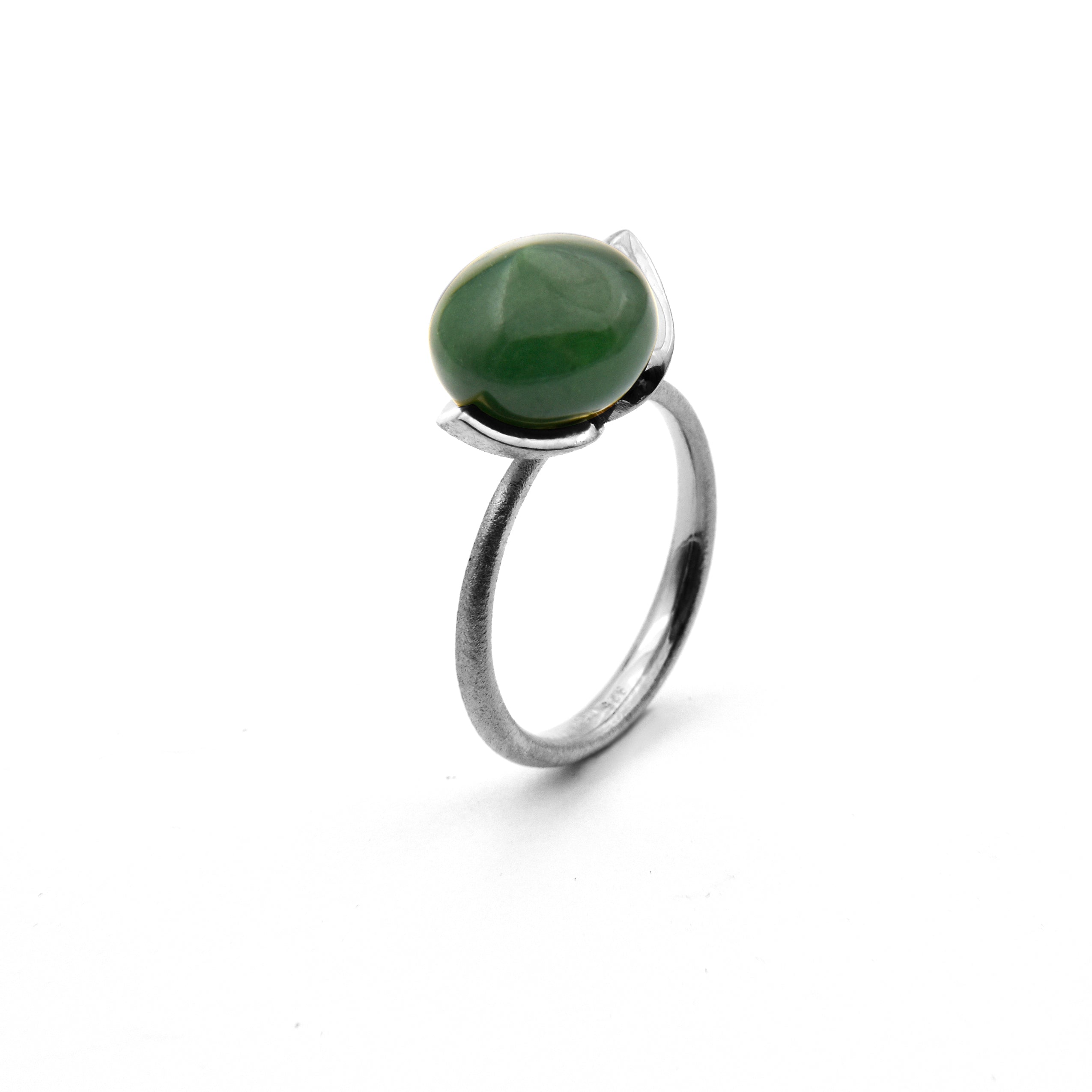 Dolce ring "medium" met jade 925/-