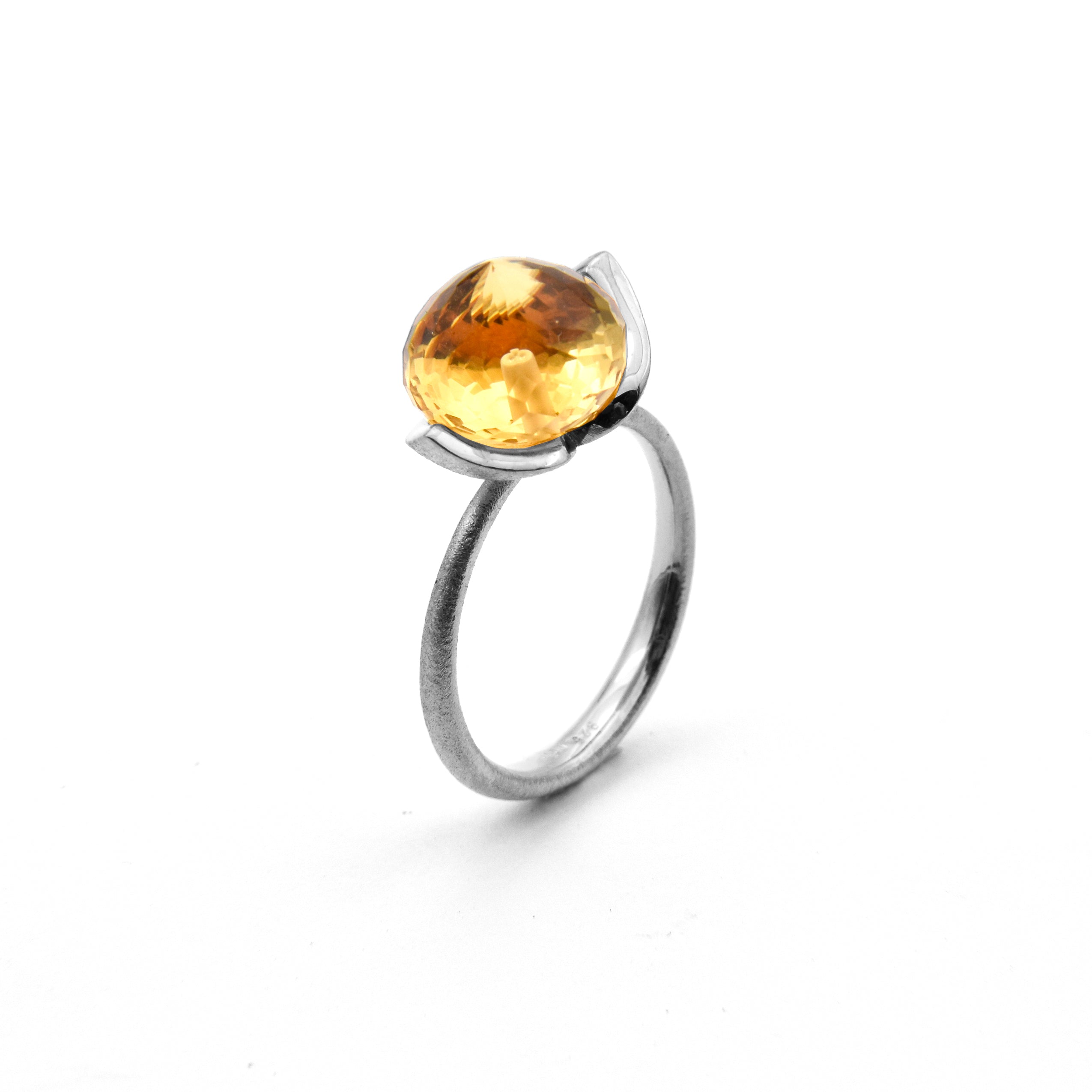 Dolce Ring "medium" mit Champagnerquarz 925/-