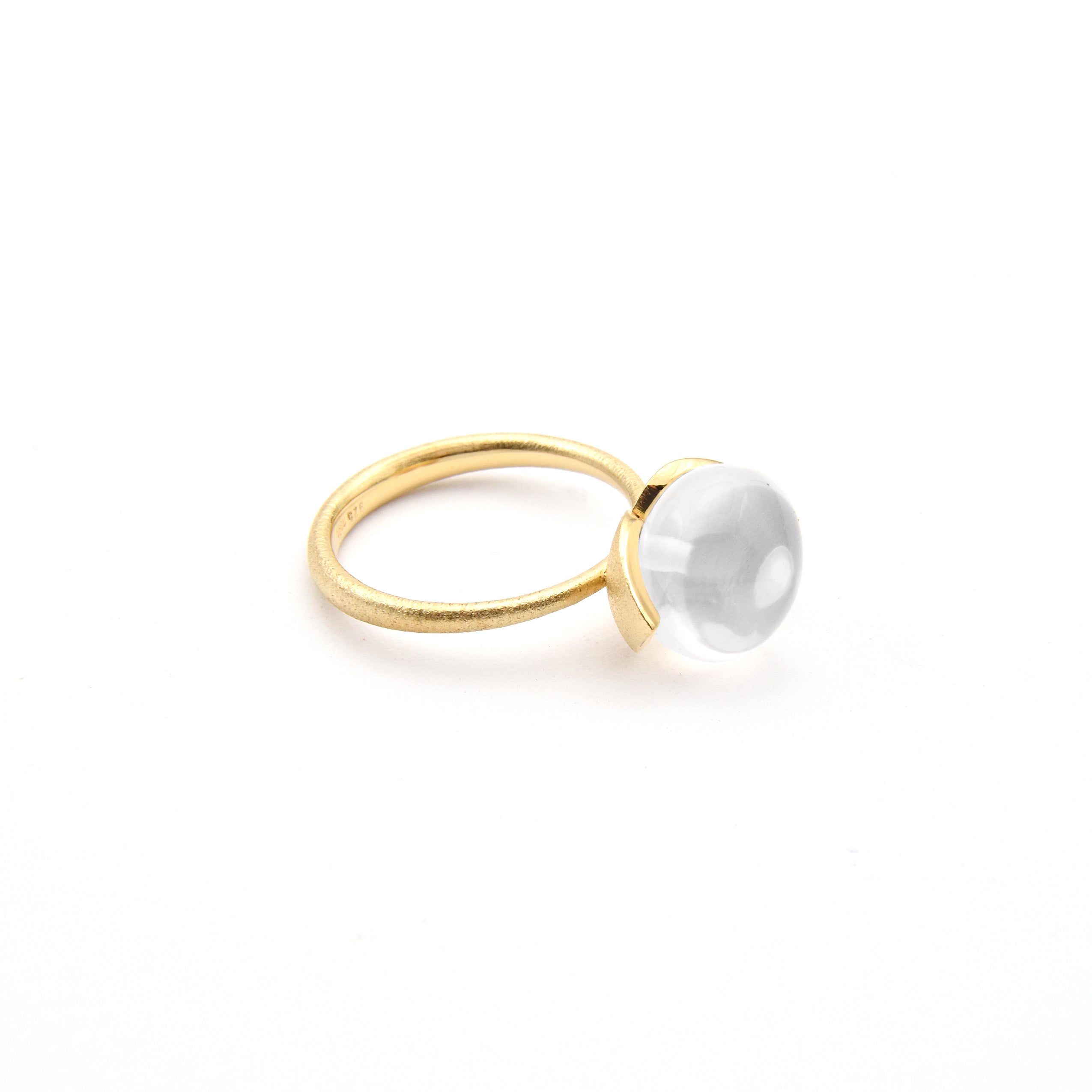 Dolce ring "medium" met melkkwarts 925/-