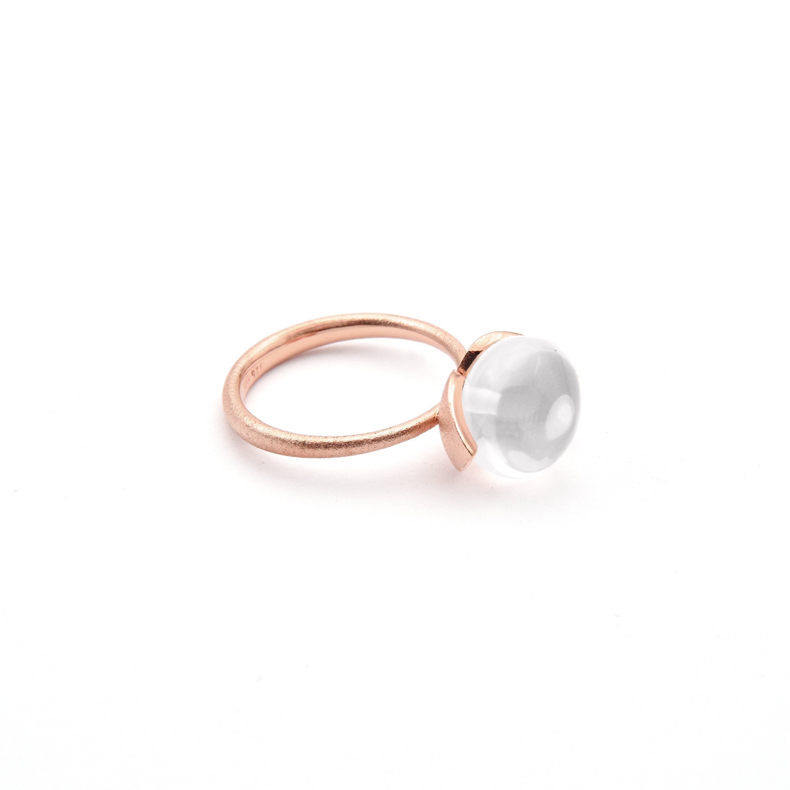 Dolce ring "medium" met melkkwarts 925/-