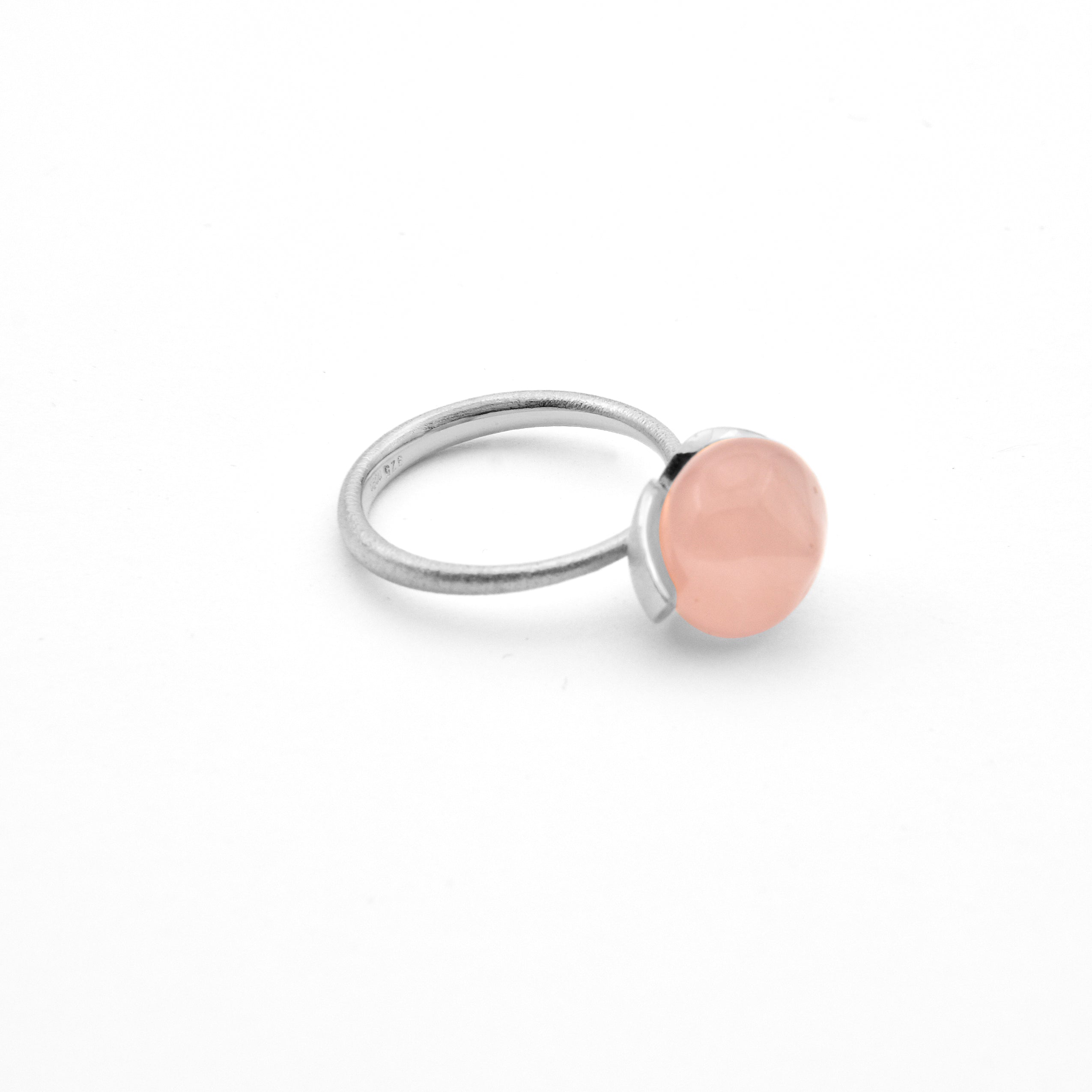 Dolce Ring "medium" mit Rosenquarz 925/-