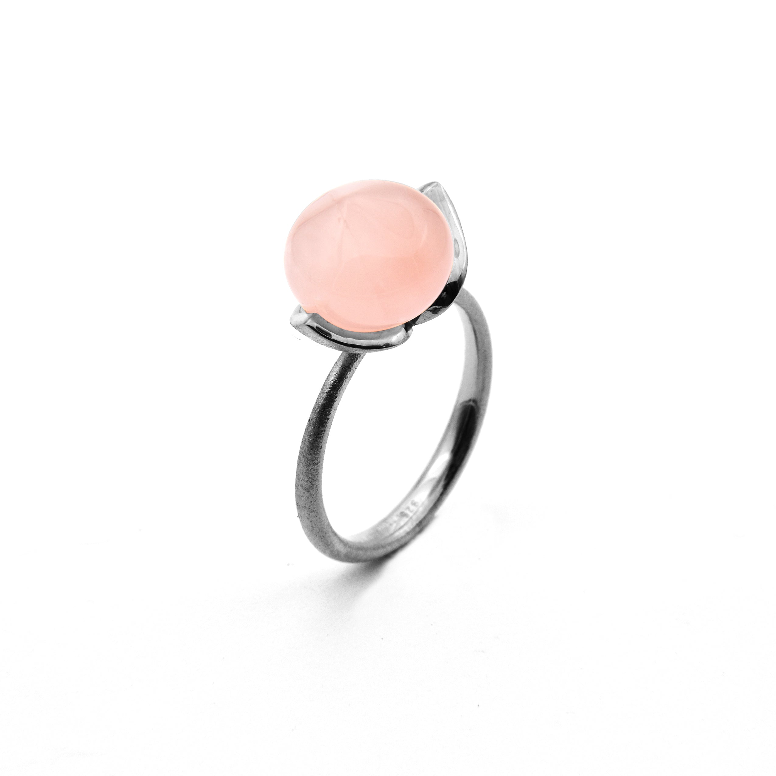 Dolce Ring "medium" mit Rosenquarz 925/-