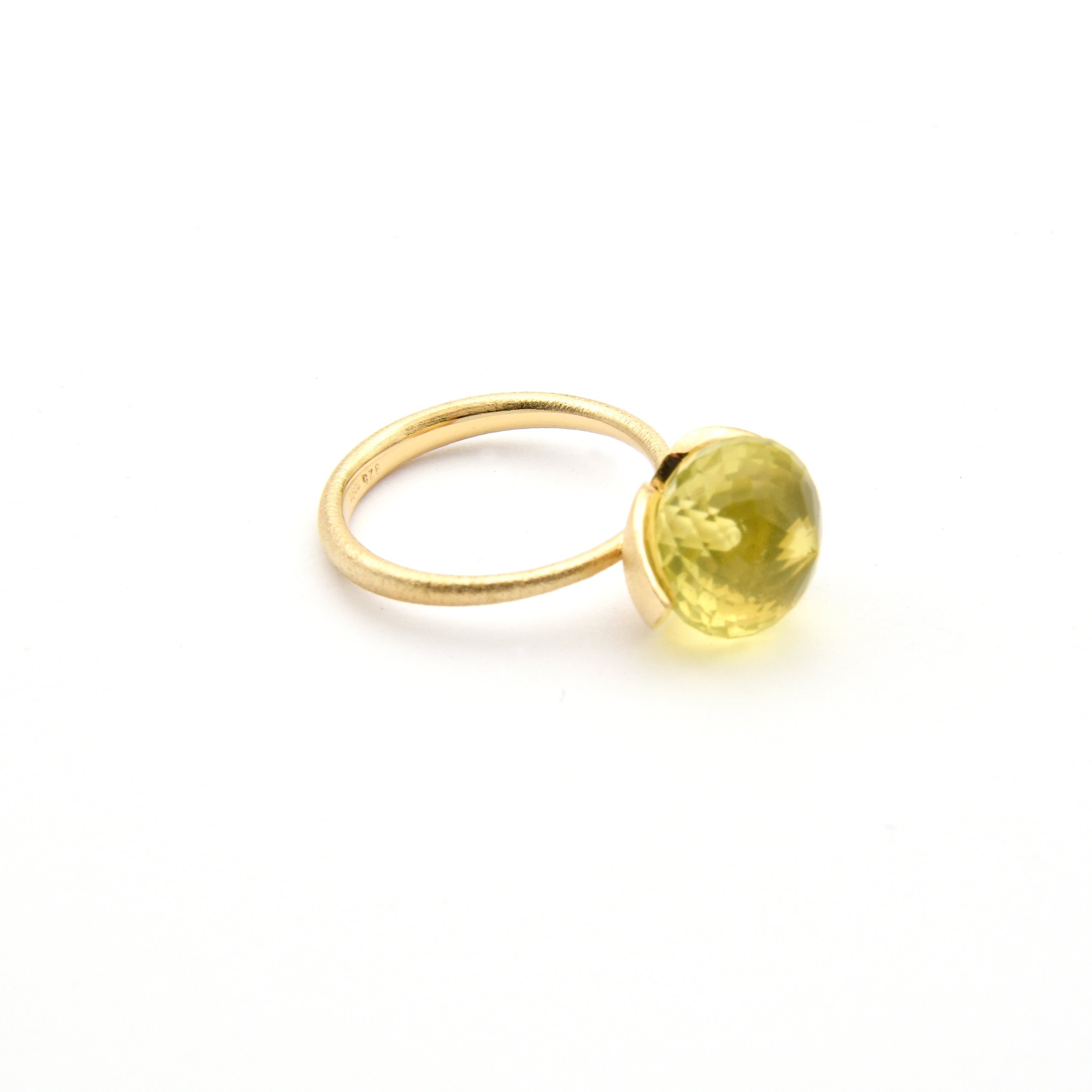 Dolce Ring "medium" mit Lemonquarz 925/-