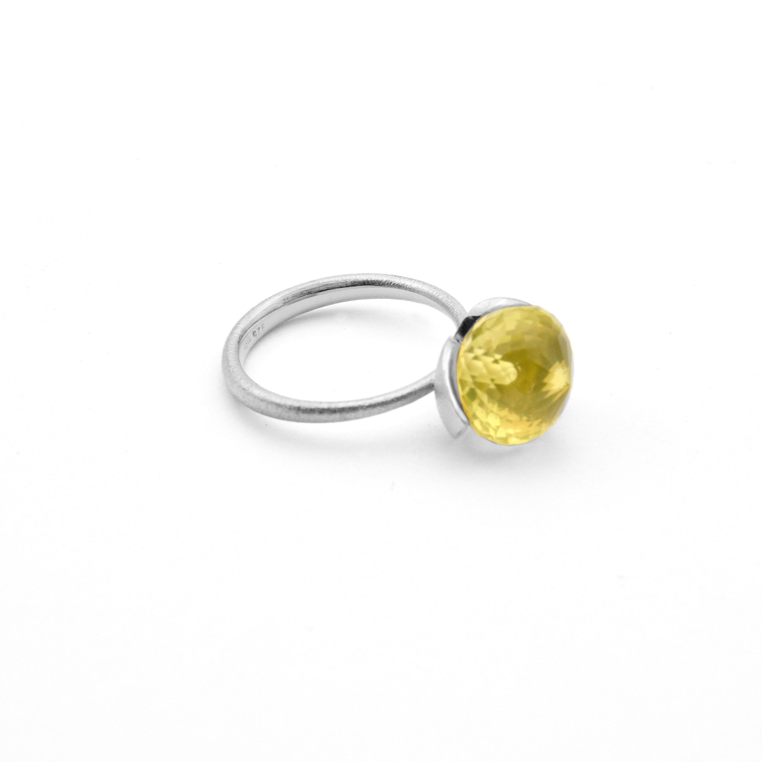 Dolce Ring "medium" mit Lemonquarz 925/-