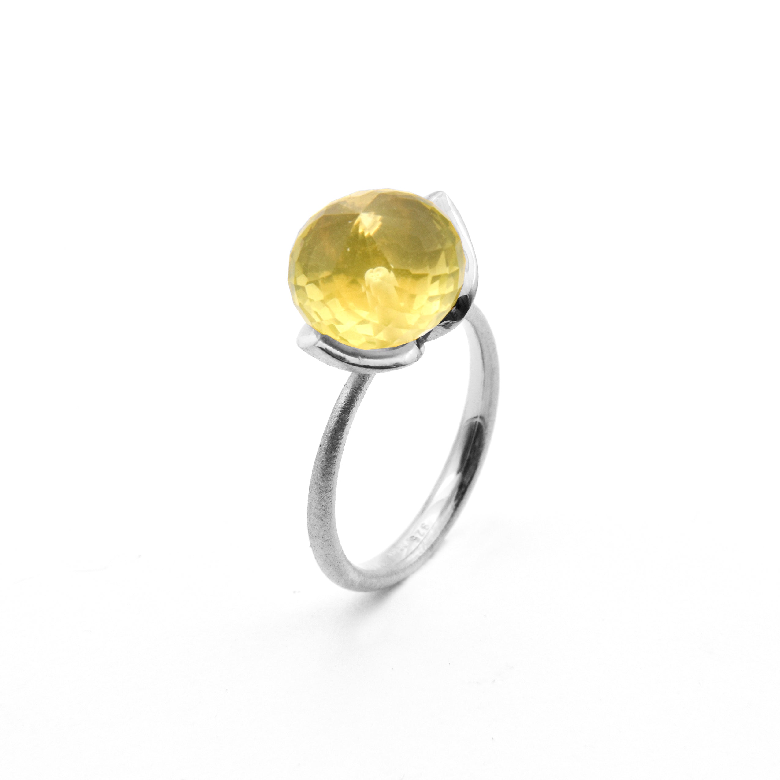 Dolce Ring "medium" mit Lemonquarz 925/-