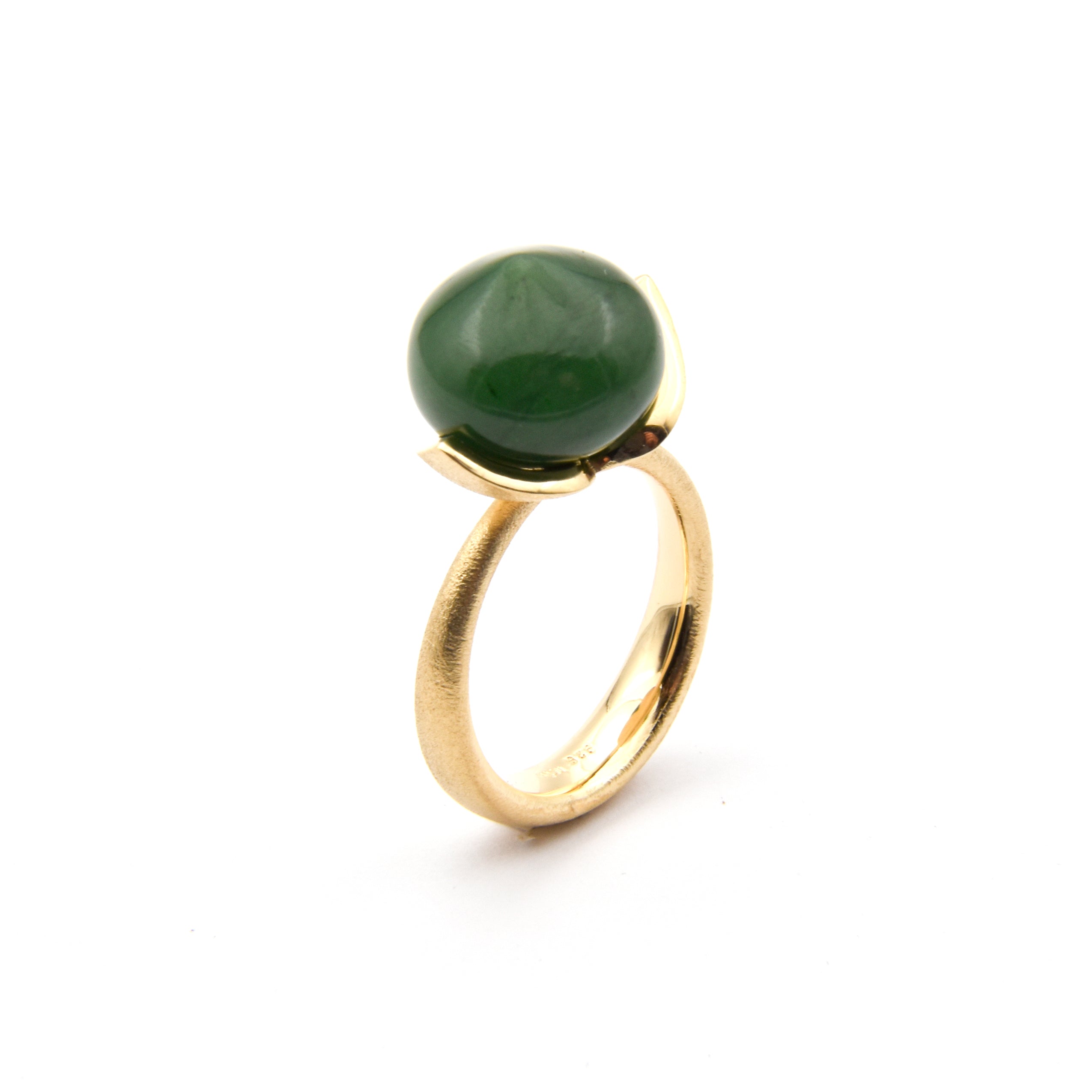 Anello Dolce "grande" con giada 925/-