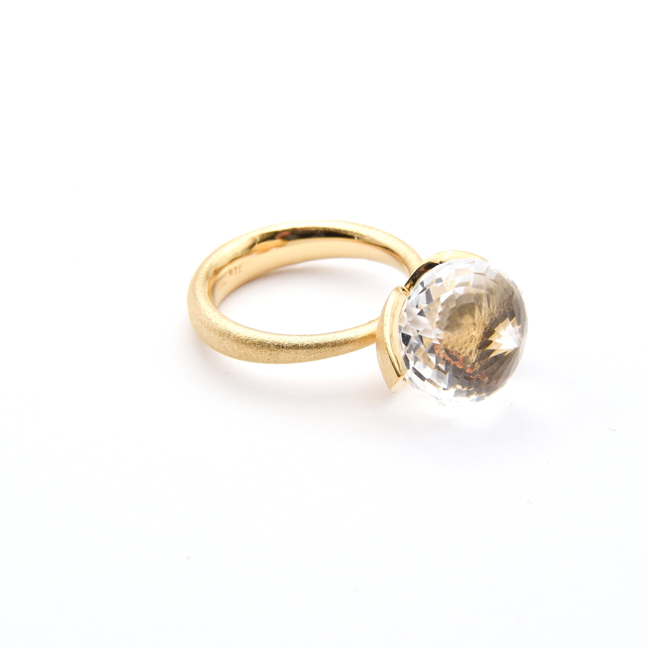 Dolce Ring "big" mit Bergkristall 925/-