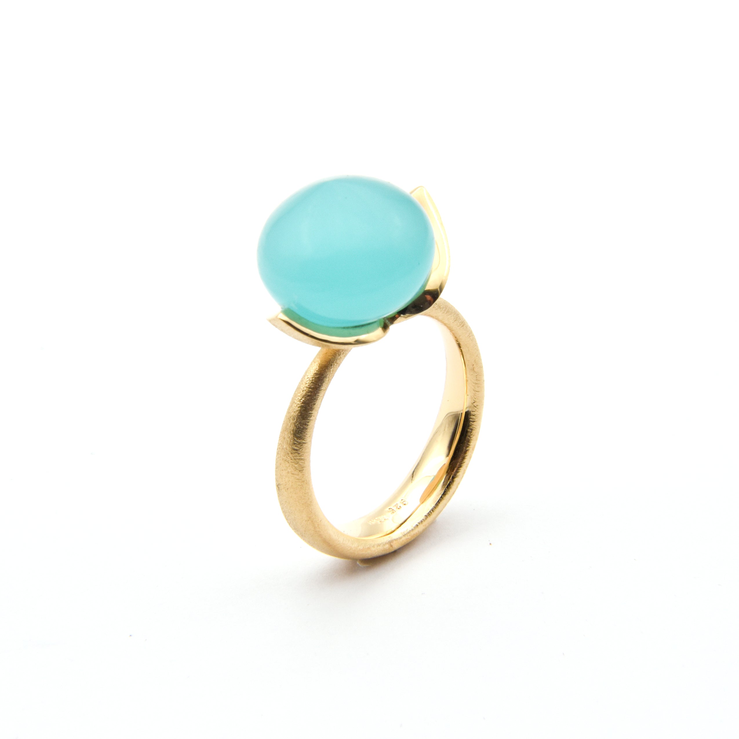 Dolce Ring "big" mit Chalcedon rec. 925/-