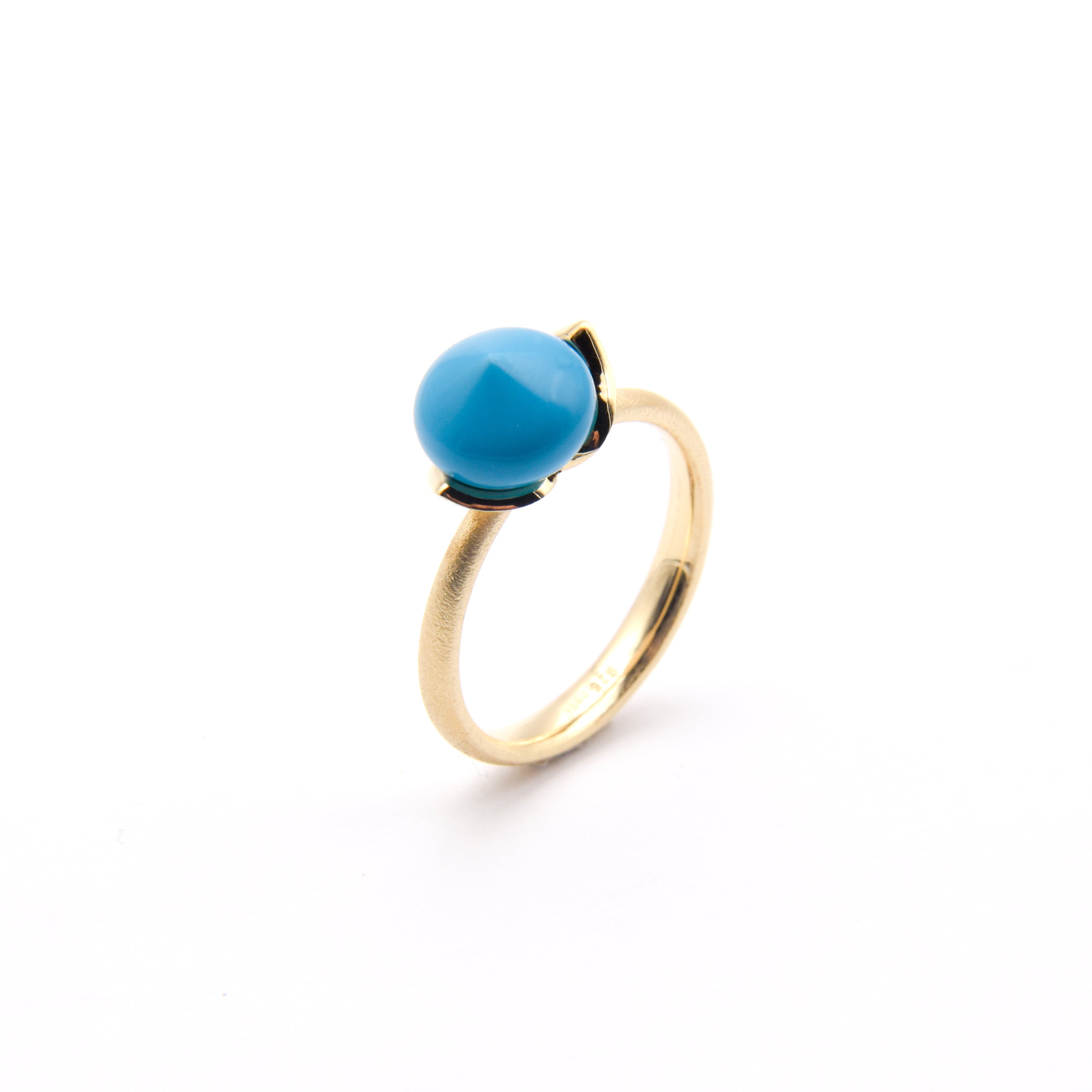Anello Dolce "smal" con turchese rec. 925/-