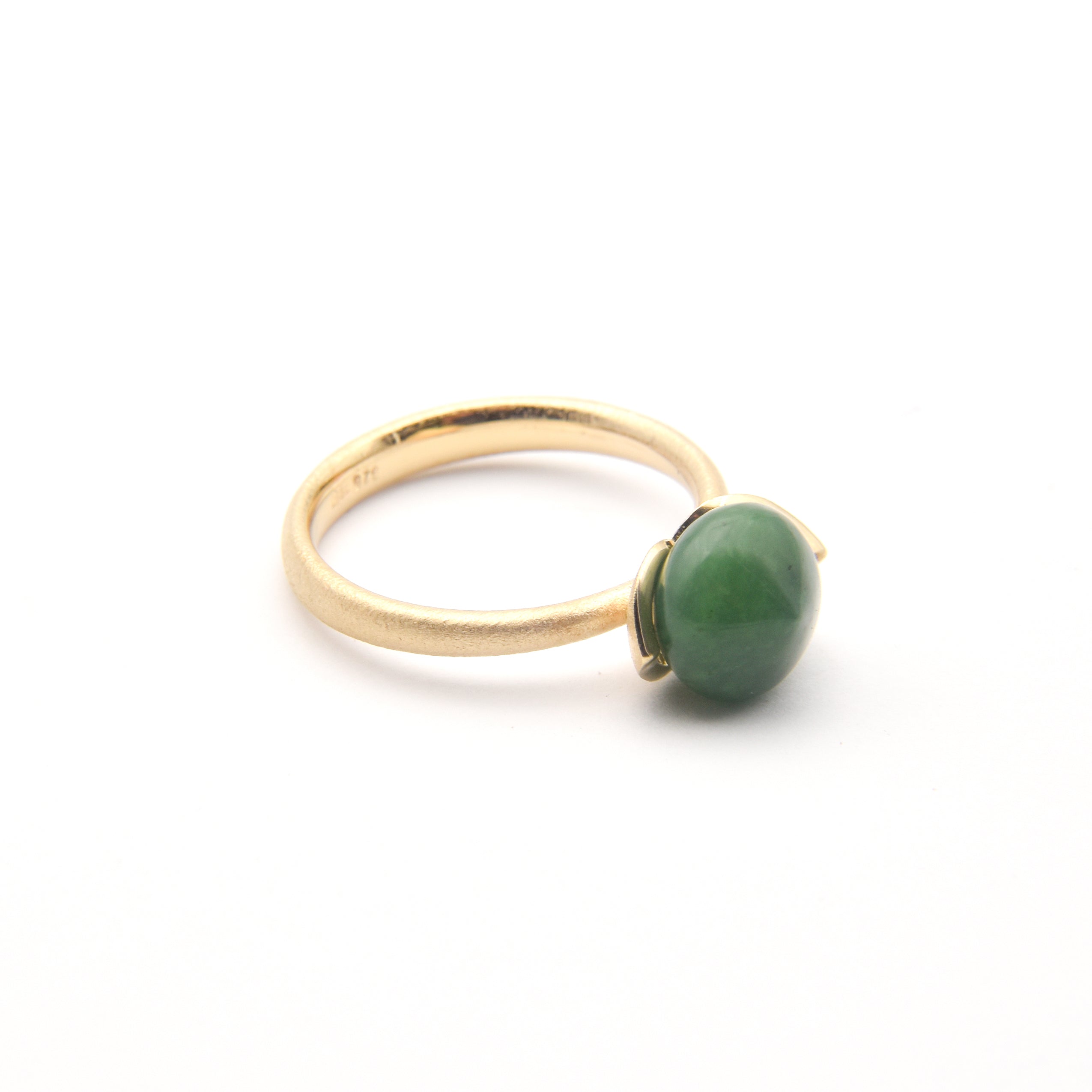 Dolce Ring "smal" mit Jade 925/-