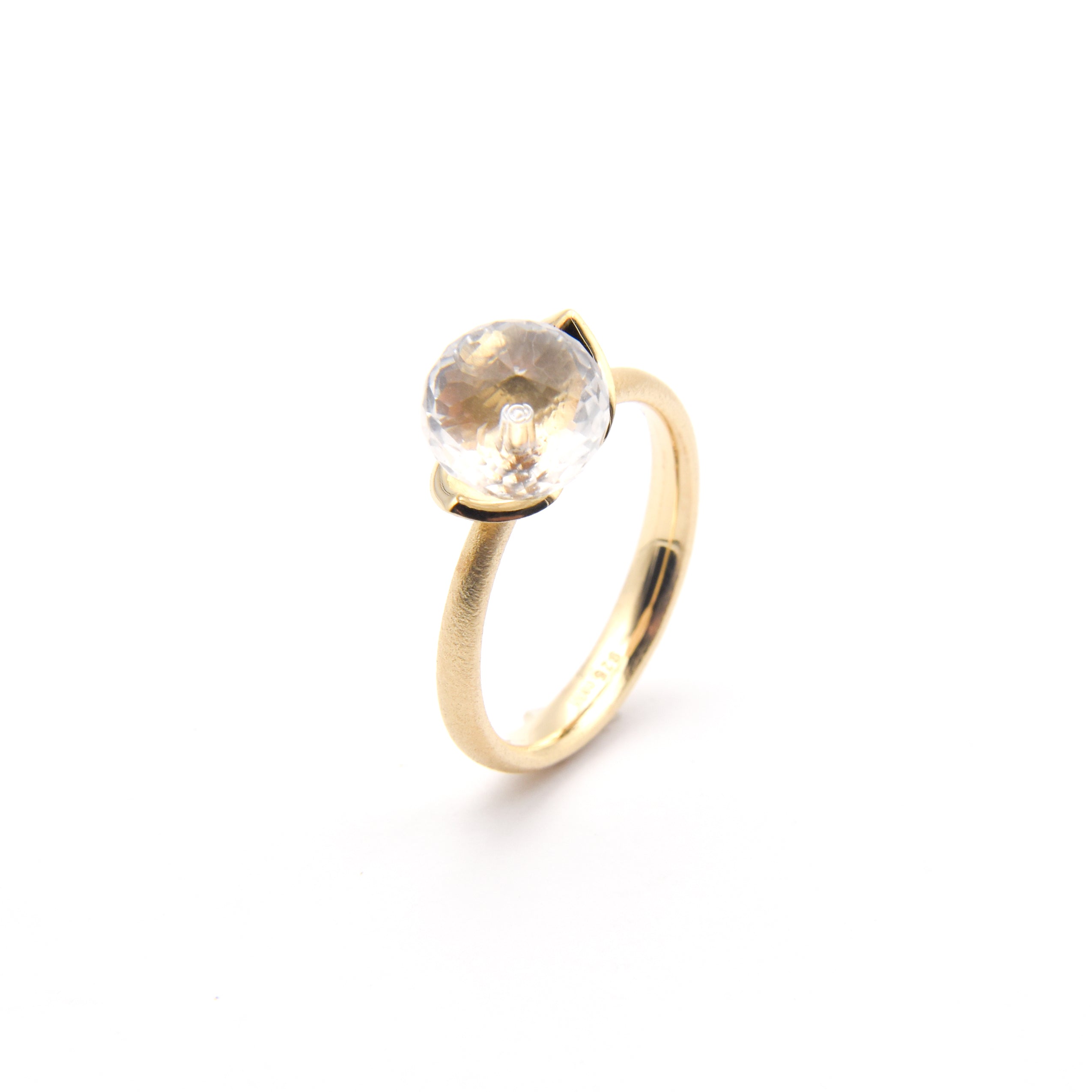 Anello Dolce "smal" con cristallo di rocca 925/-