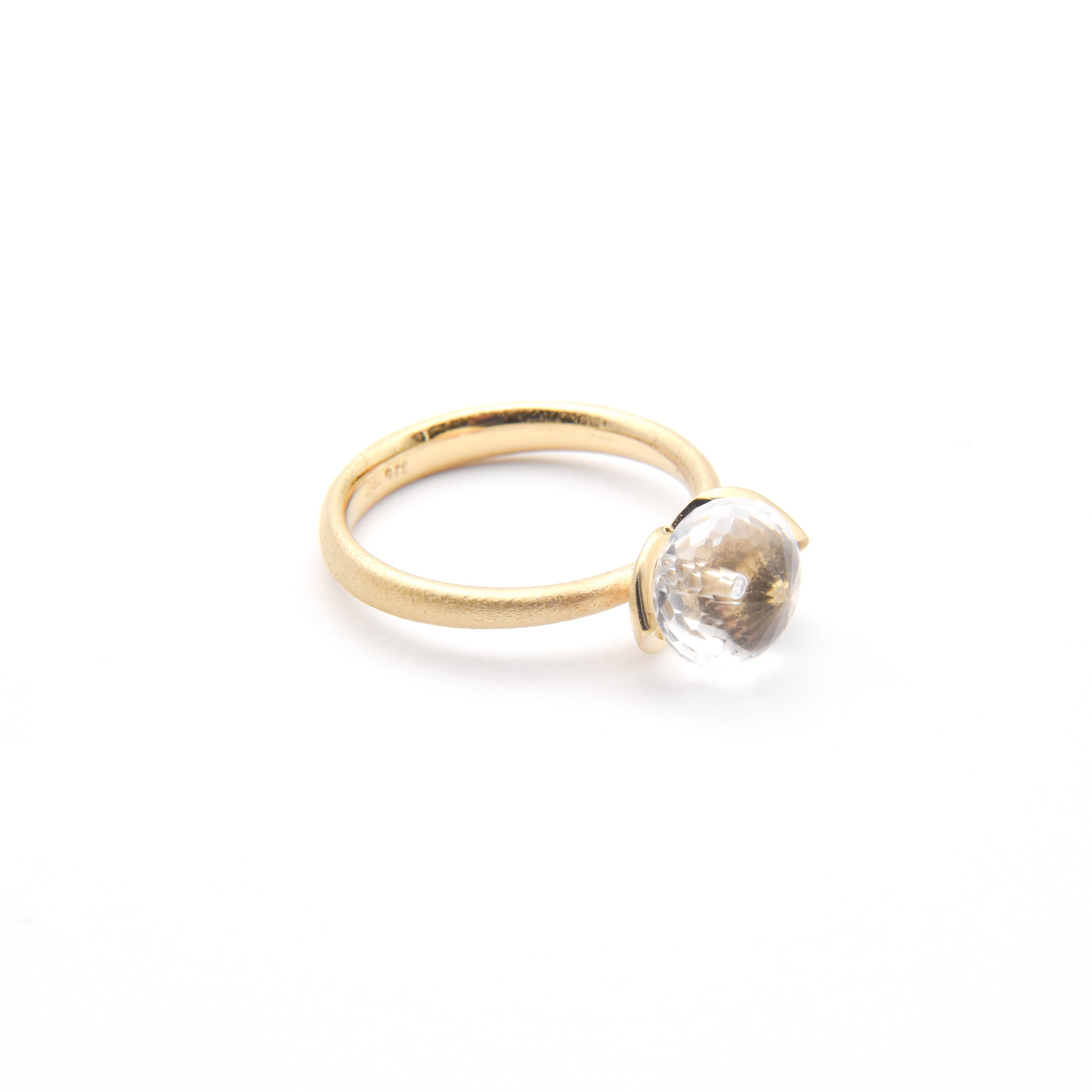 Dolce Ring "smal" mit Bergkristall 925/-