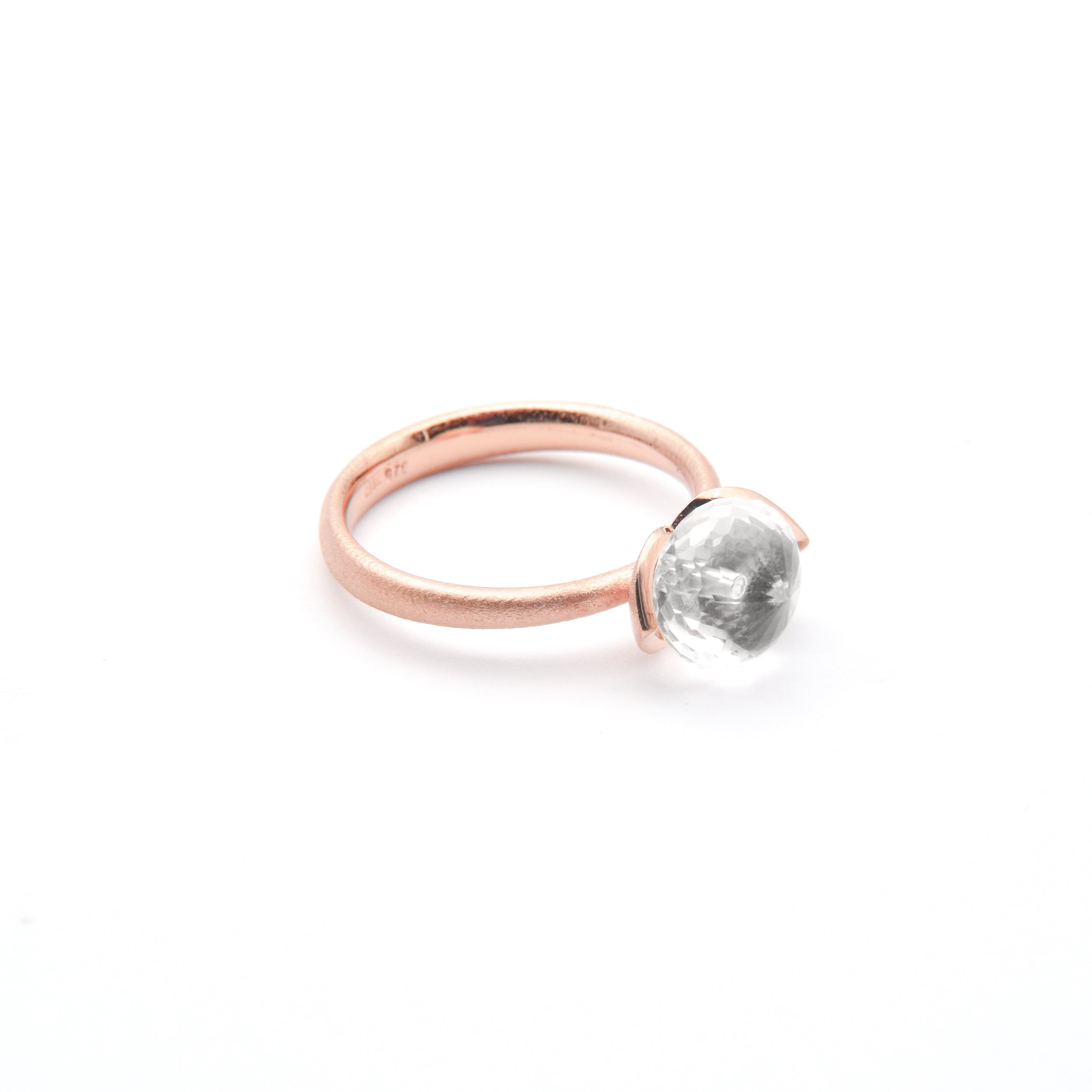 Dolce Ring "smal" mit Bergkristall 925/-