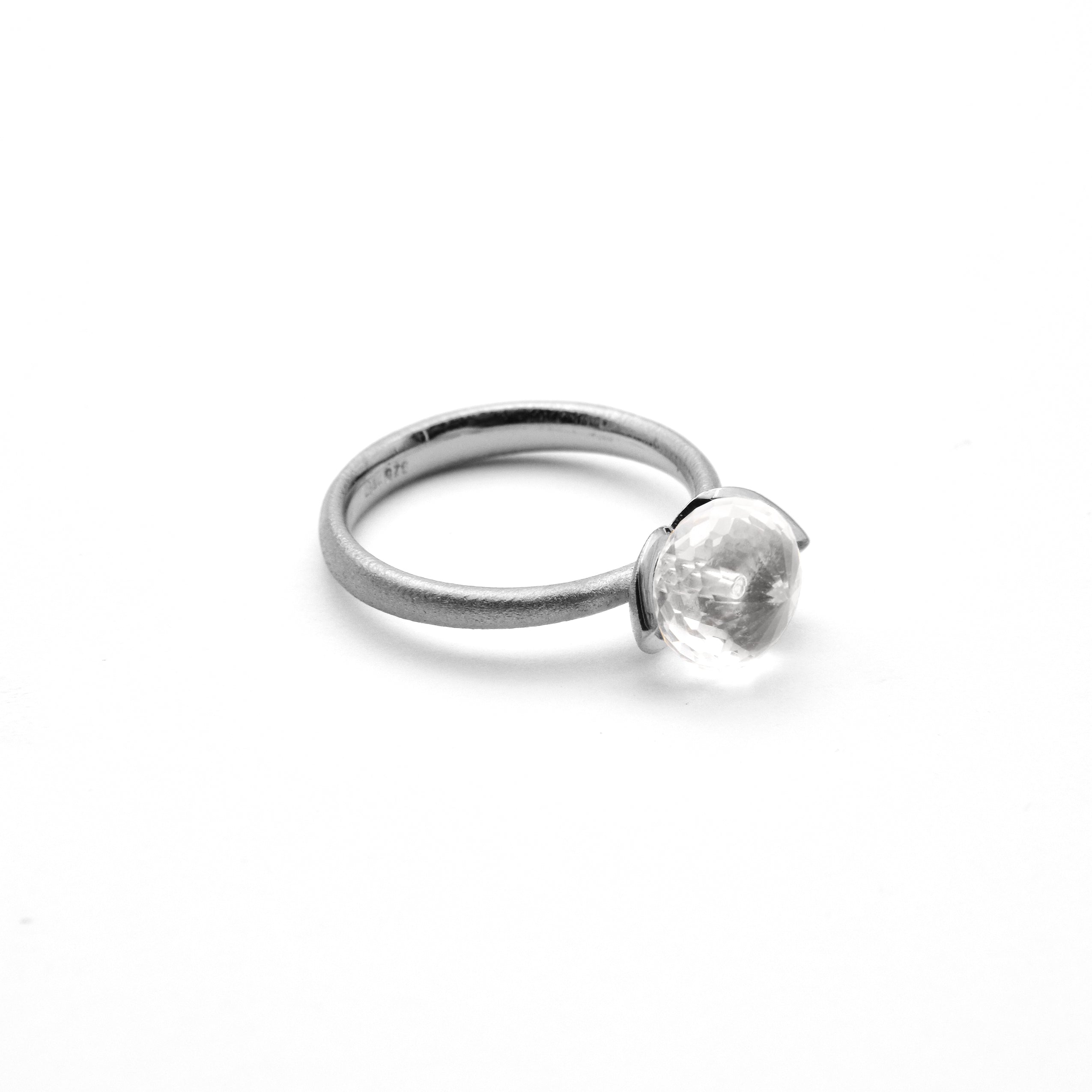 Dolce Ring "smal" mit Bergkristall 925/-