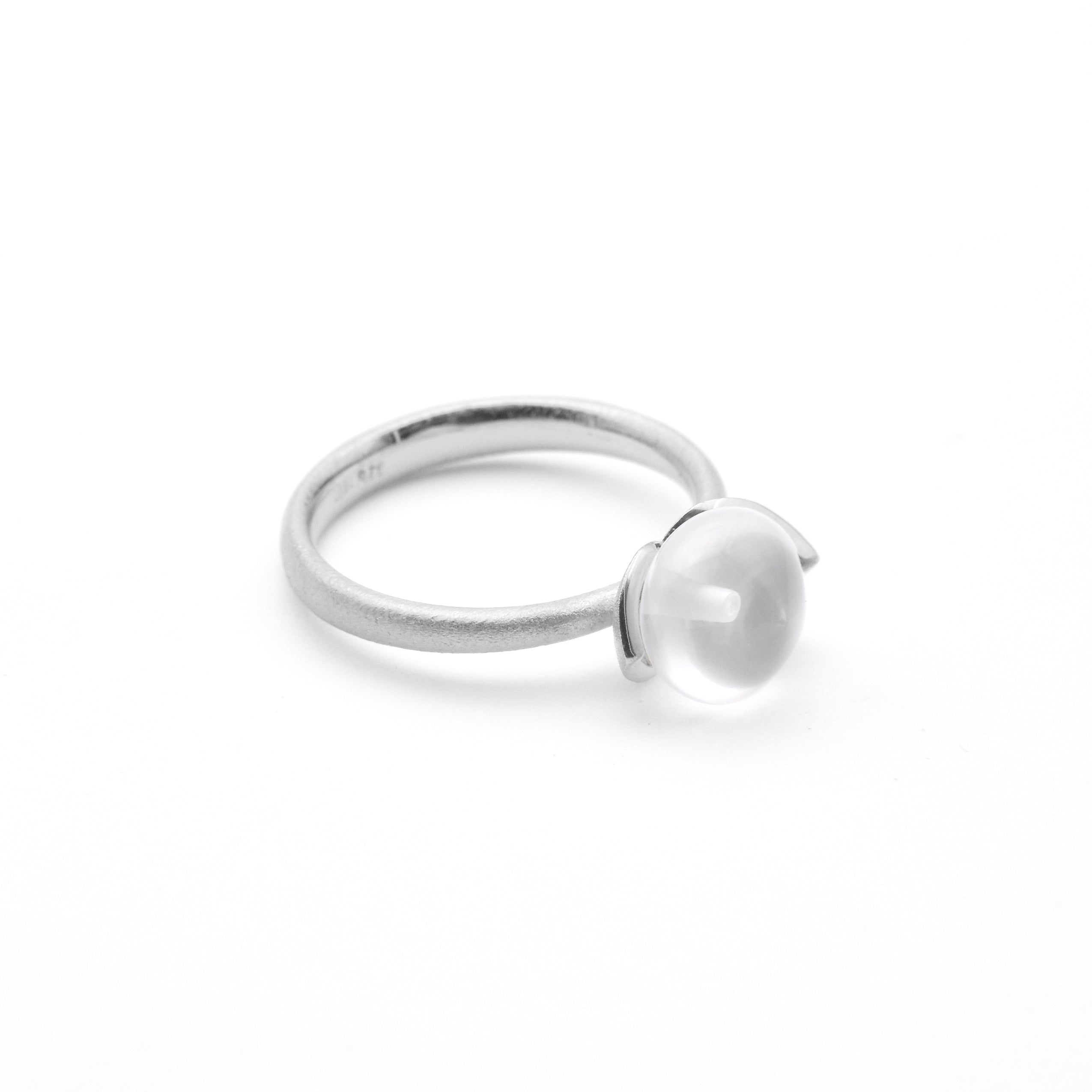 Dolce Ring "smal" mit Milchquarz 925/-