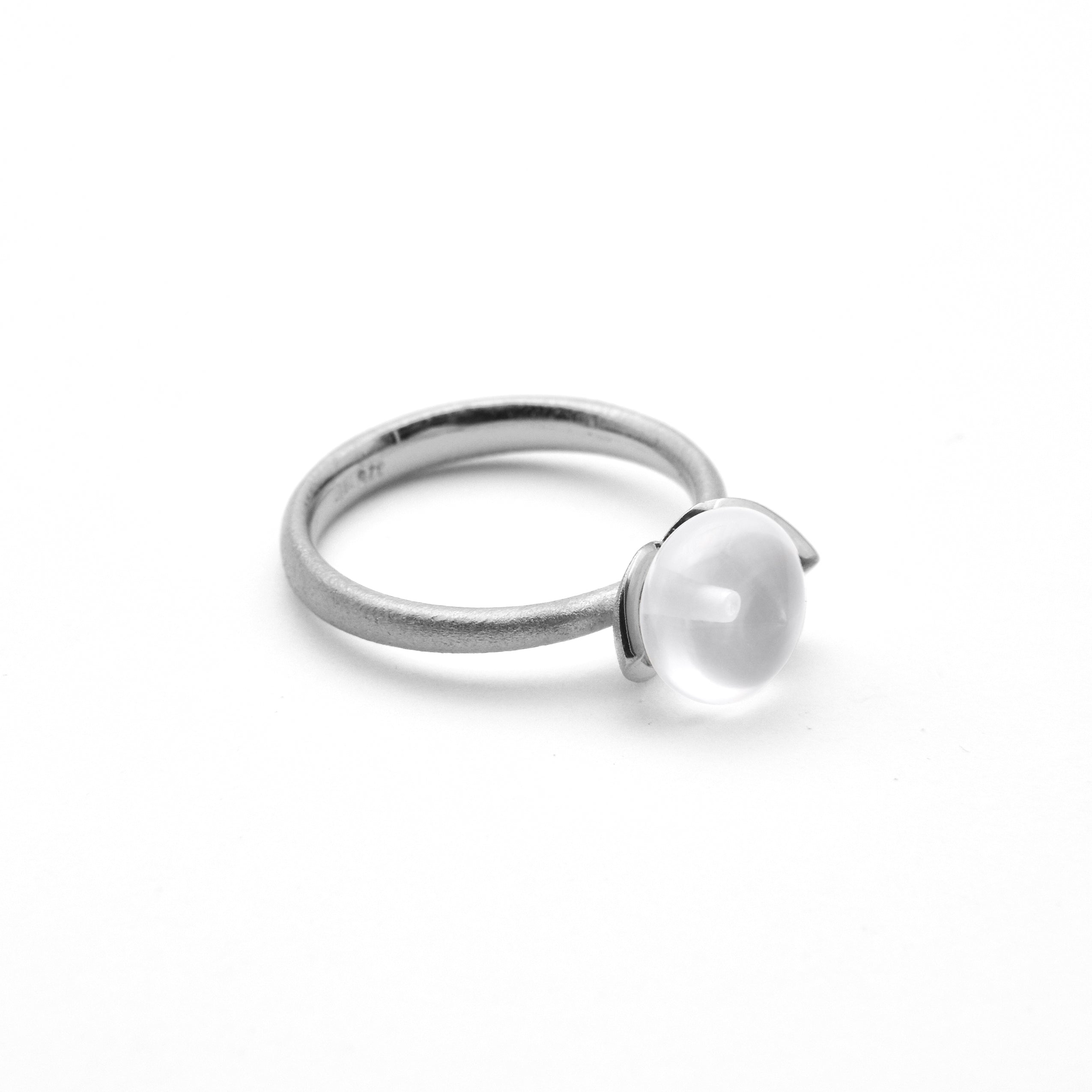 Dolce Ring "smal" mit Milchquarz 925/-