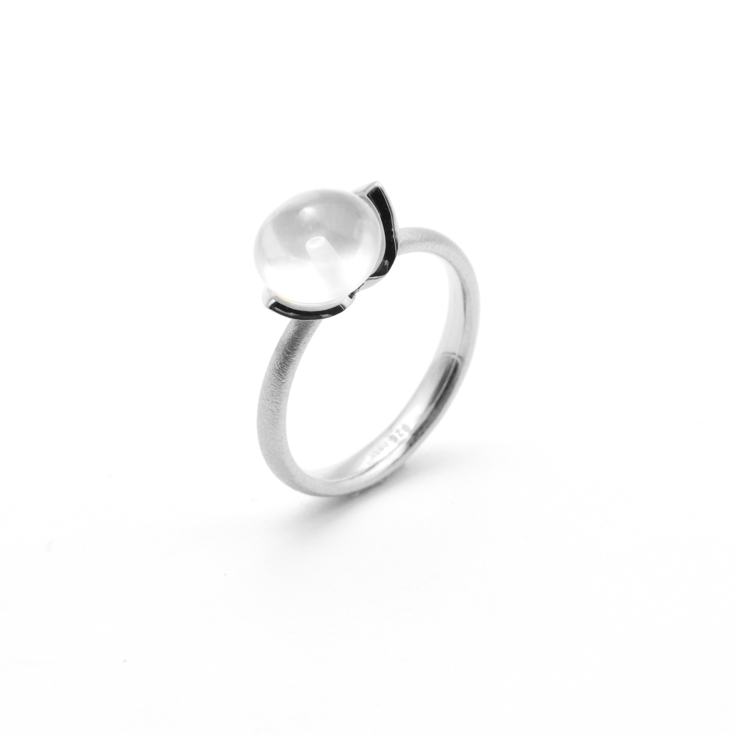 Dolce Ring "smal" mit Milchquarz 925/-