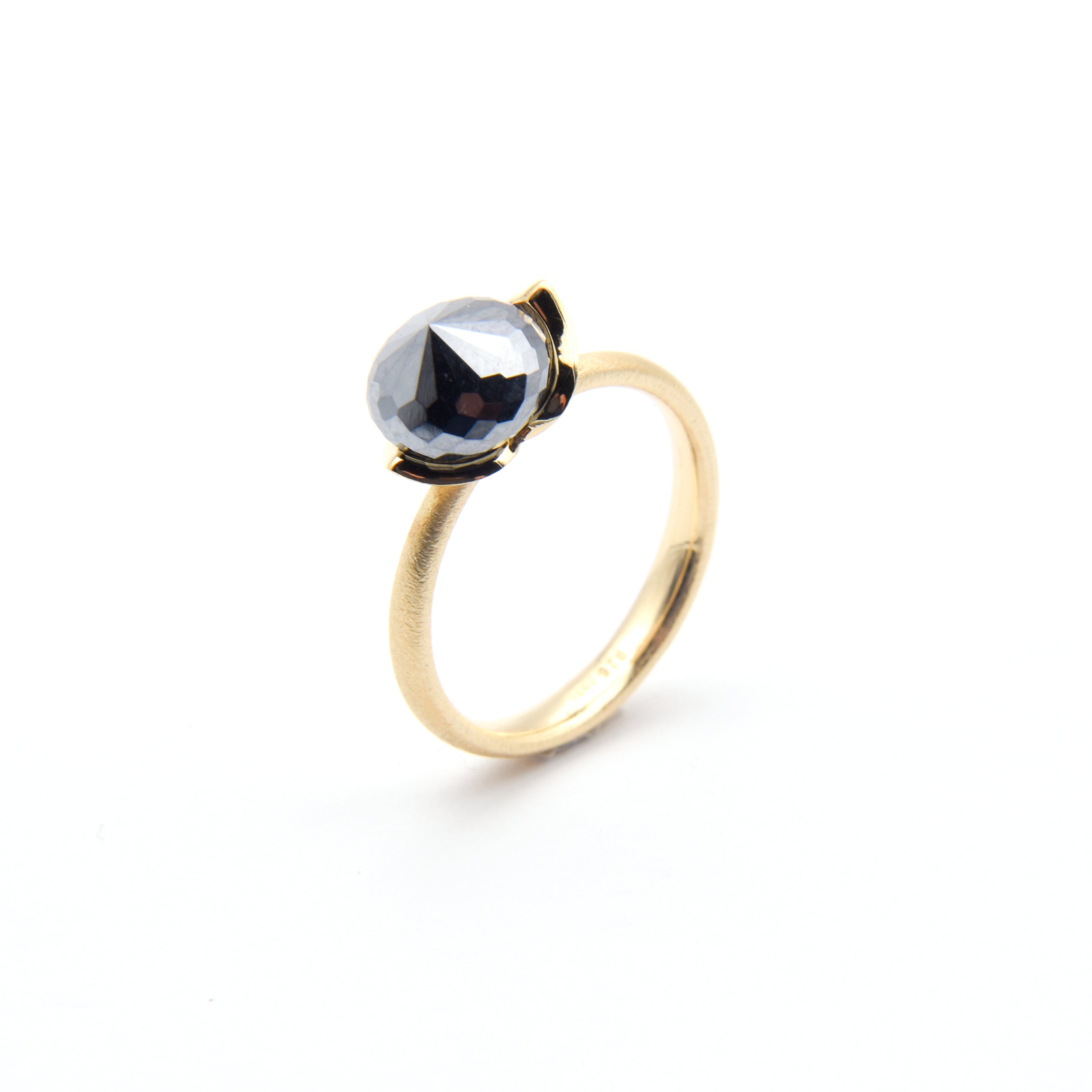 Anello Dolce "smal" con ematite rec. 925/-