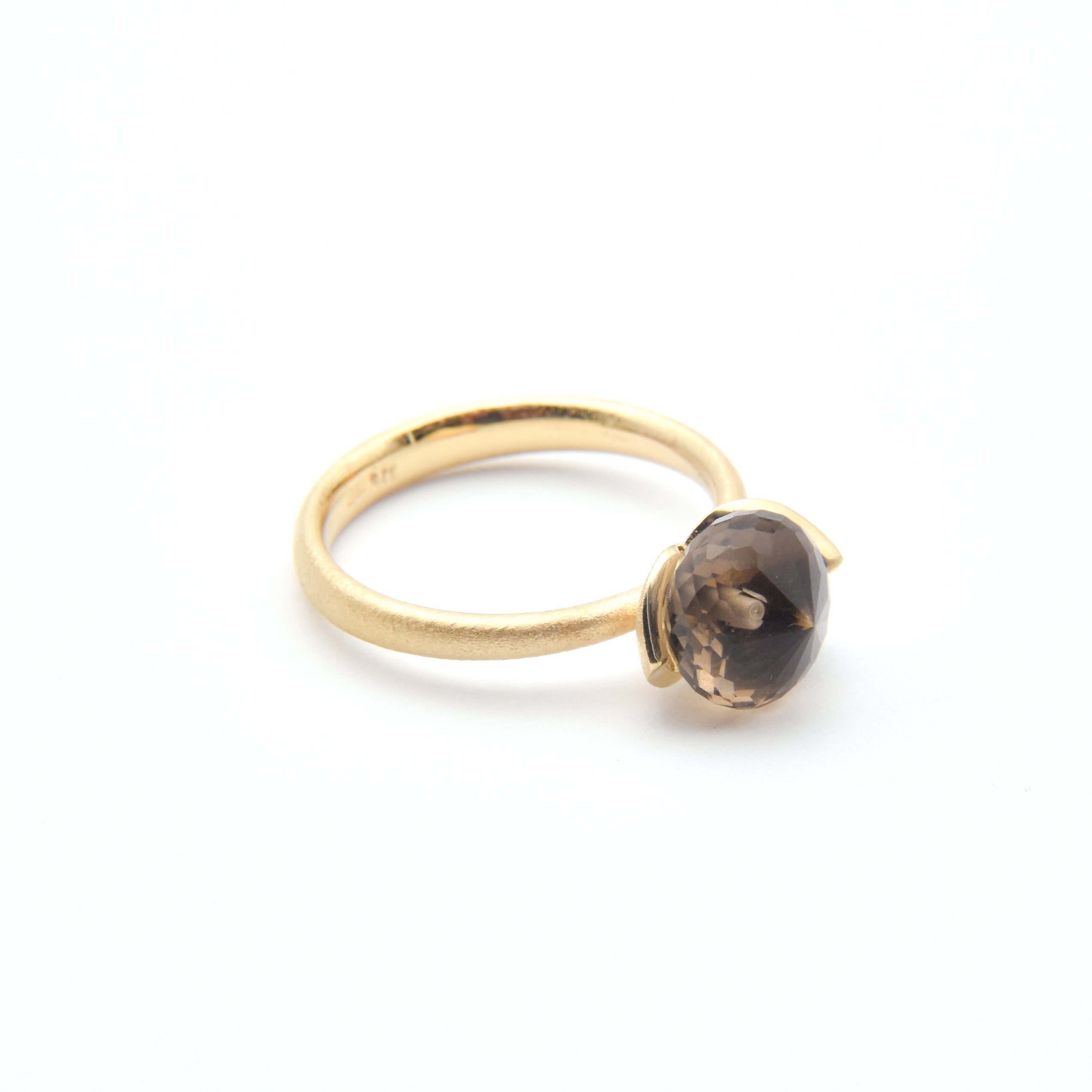 Dolce ring "smal" with smoky quartz 925/-