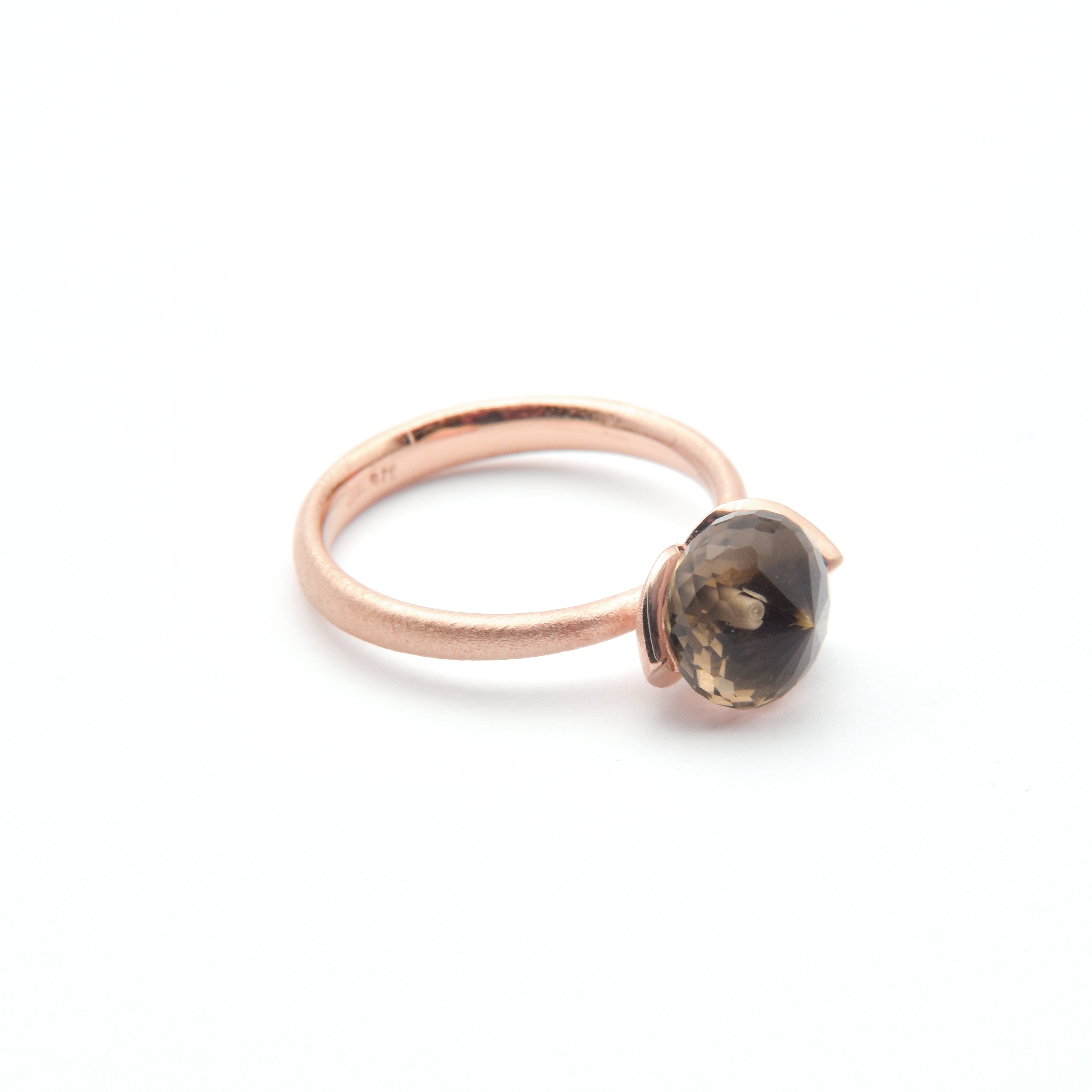 Dolce ring "smal" with smoky quartz 925/-